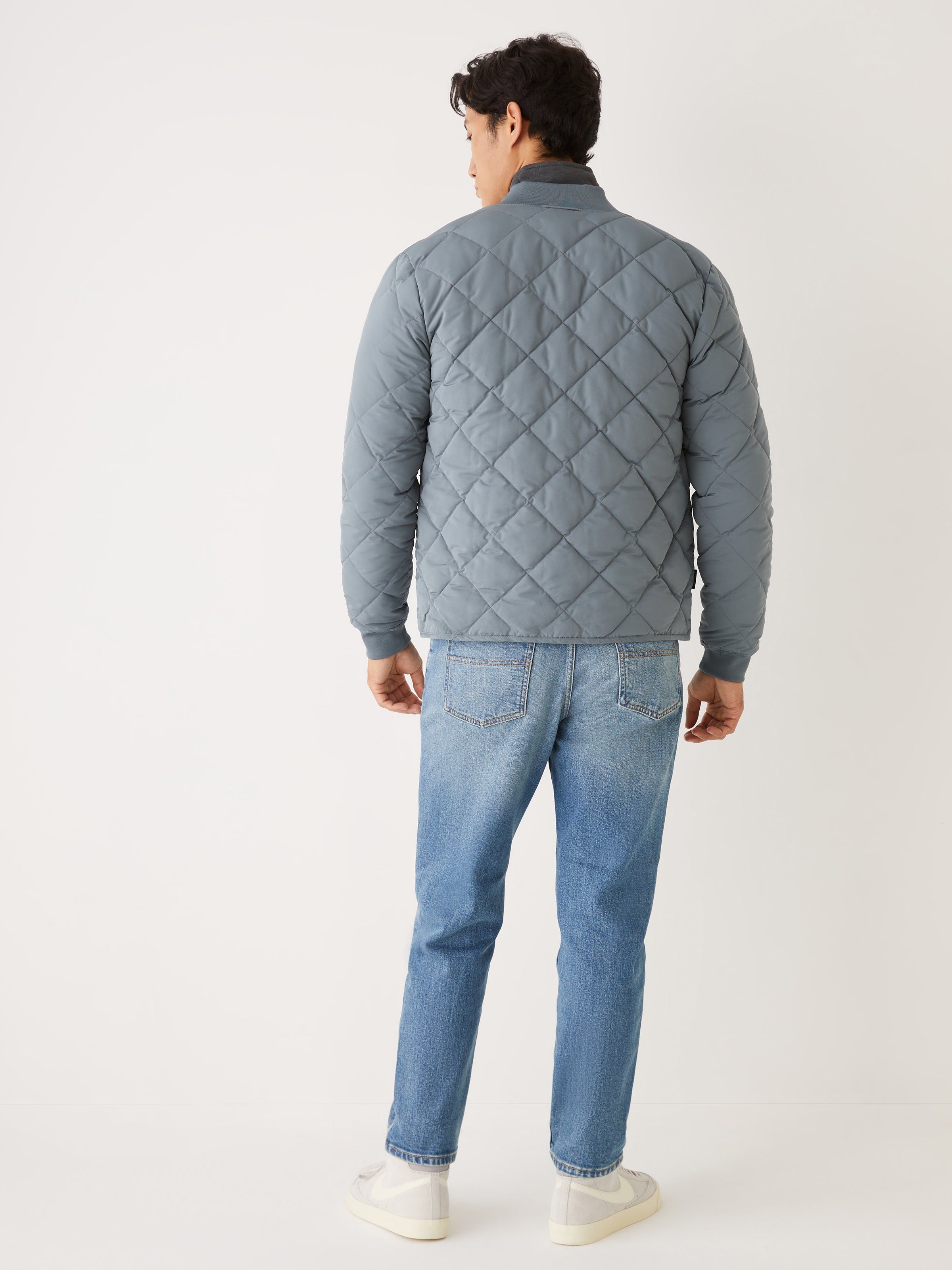 The Skyline Reversible Bomber in Stormy Blue sold by Frank & Oak product image thumbnail 6