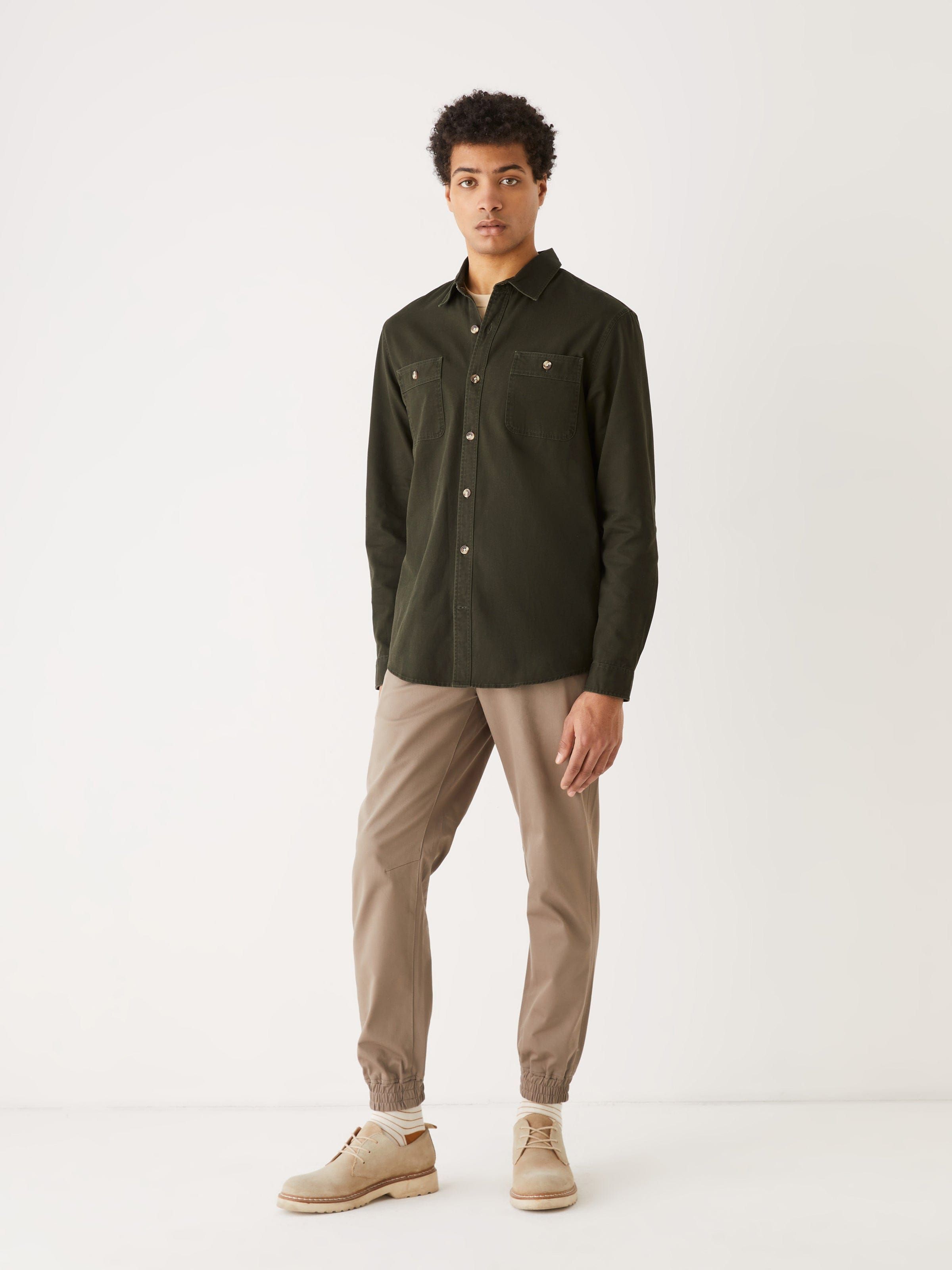 The Washed Twill Worker Shirt in Rosin sold by Frank & Oak product image thumbnail 2