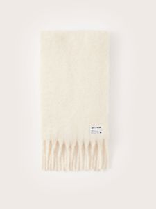 The Fuzzy Scarf in White sold by Frank & Oak