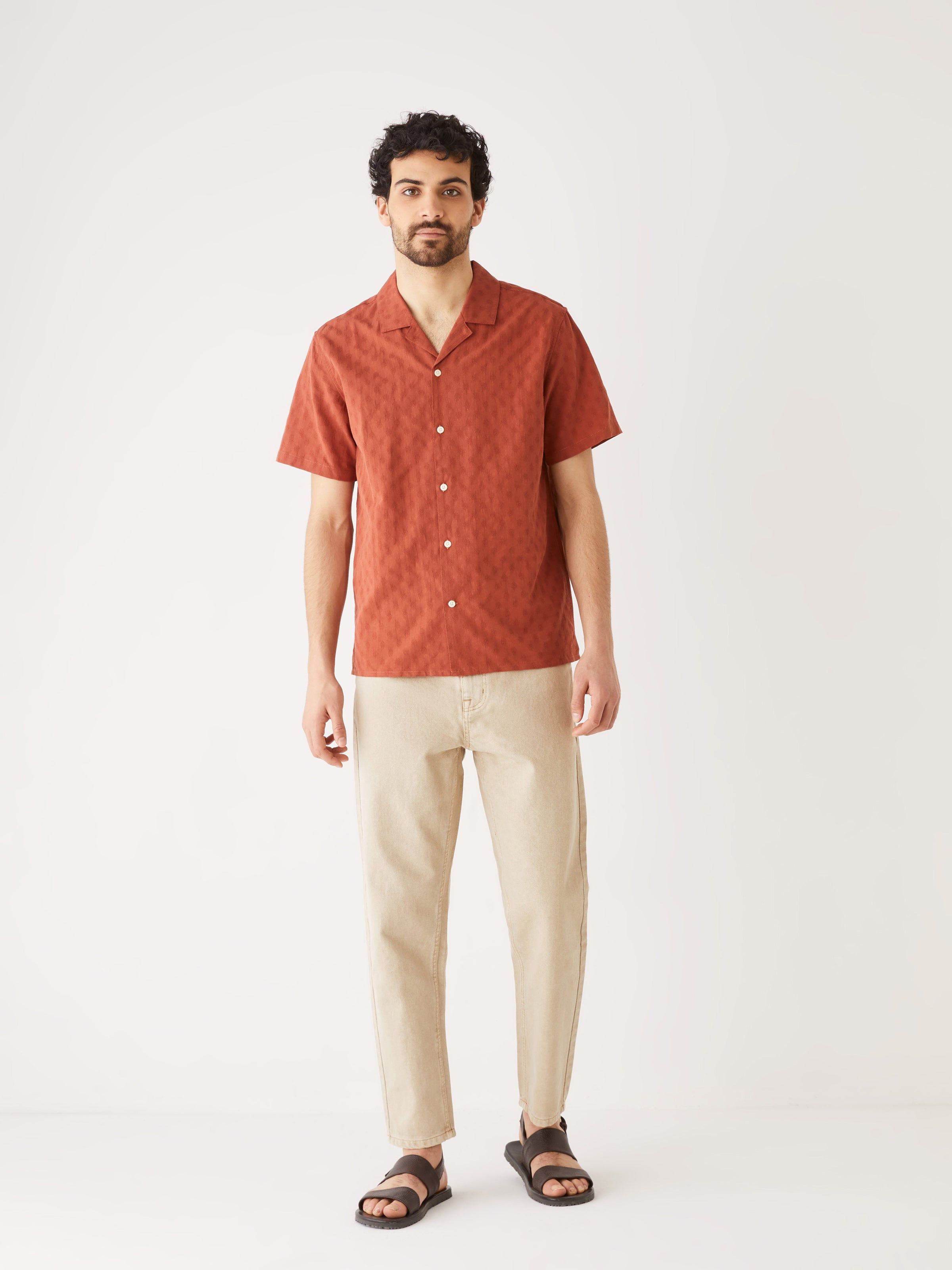 The Camp Collar Resort Shirt in Orange sold by Frank & Oak product image thumbnail 2