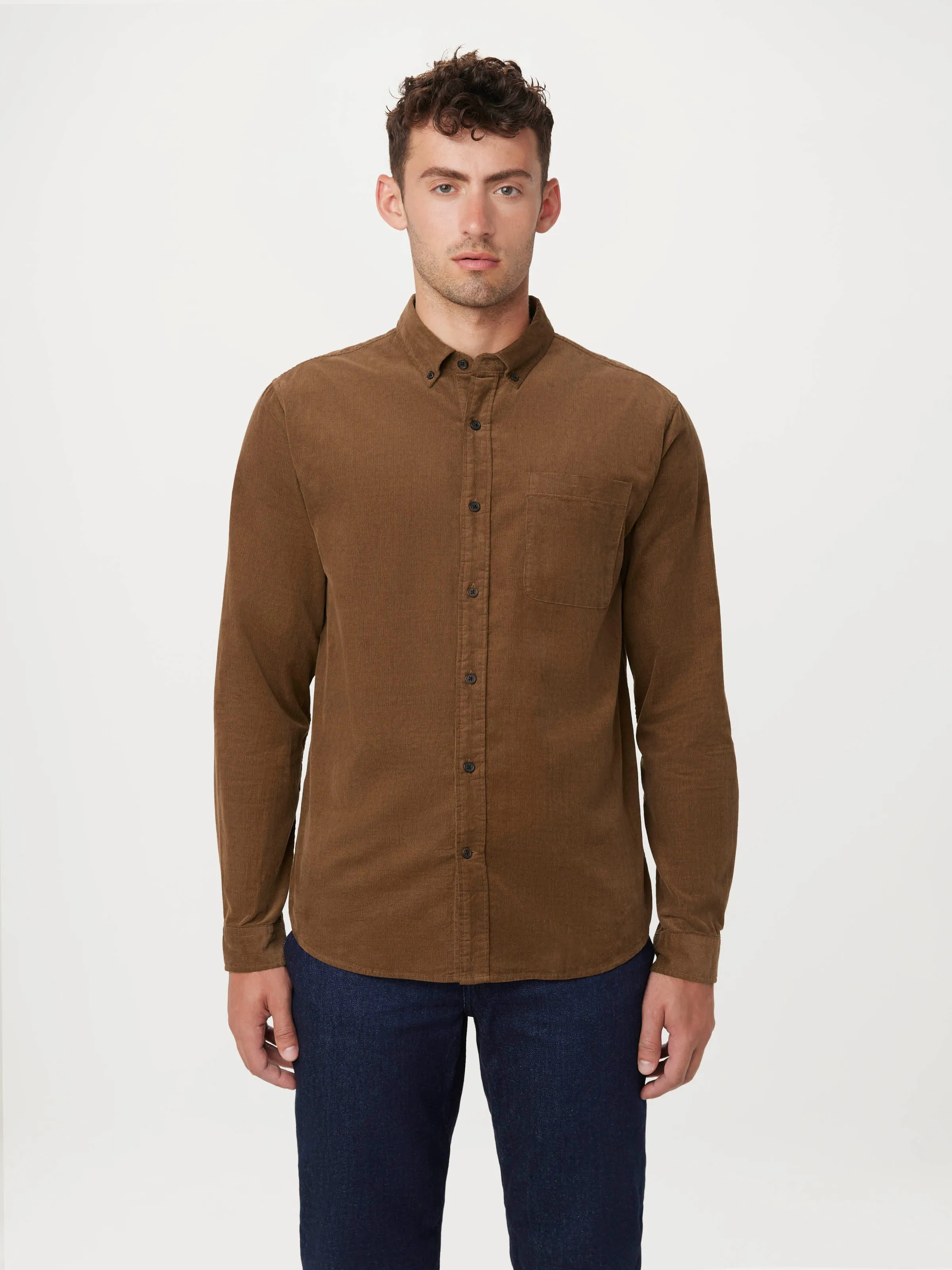 The Fine Corduroy Shirt in Medium Brown sold by Frank & Oak product image thumbnail 3
