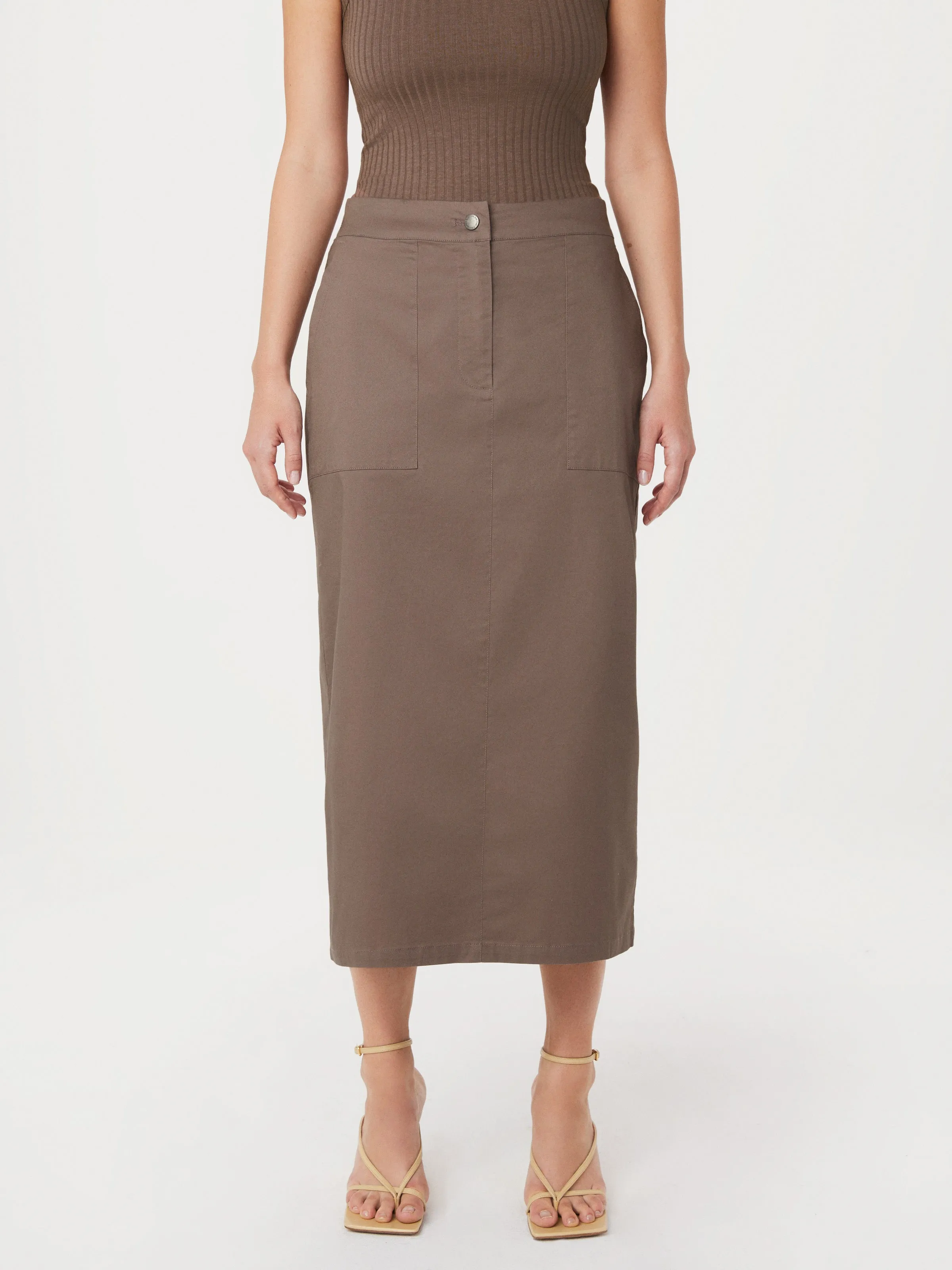 The Parachute Maxi Skirt in Pink Clay sold by Frank & Oak product image thumbnail 4