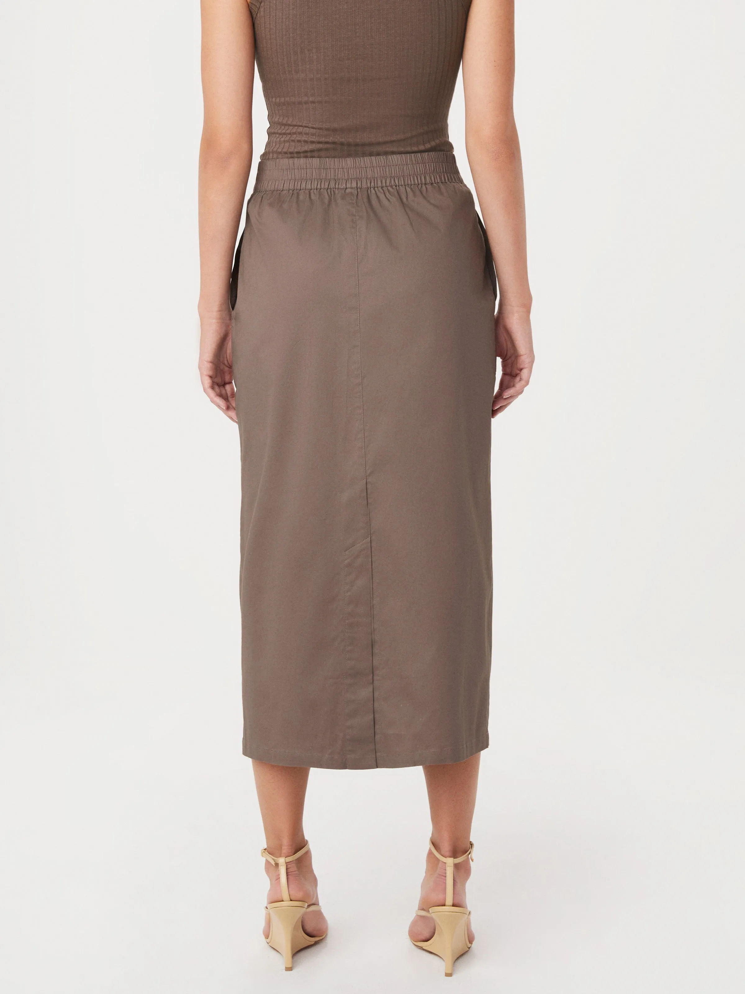 The Parachute Maxi Skirt in Pink Clay sold by Frank & Oak product image thumbnail 5