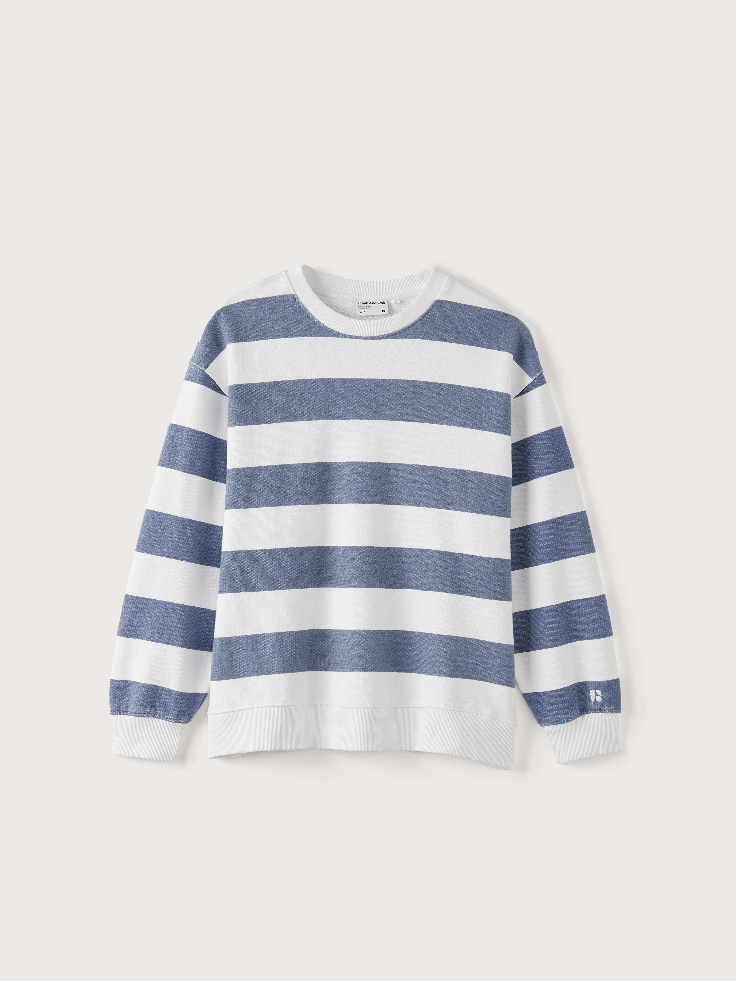 The Oversized French Terry Crewneck in Blue sold by Frank & Oak product image thumbnail 6