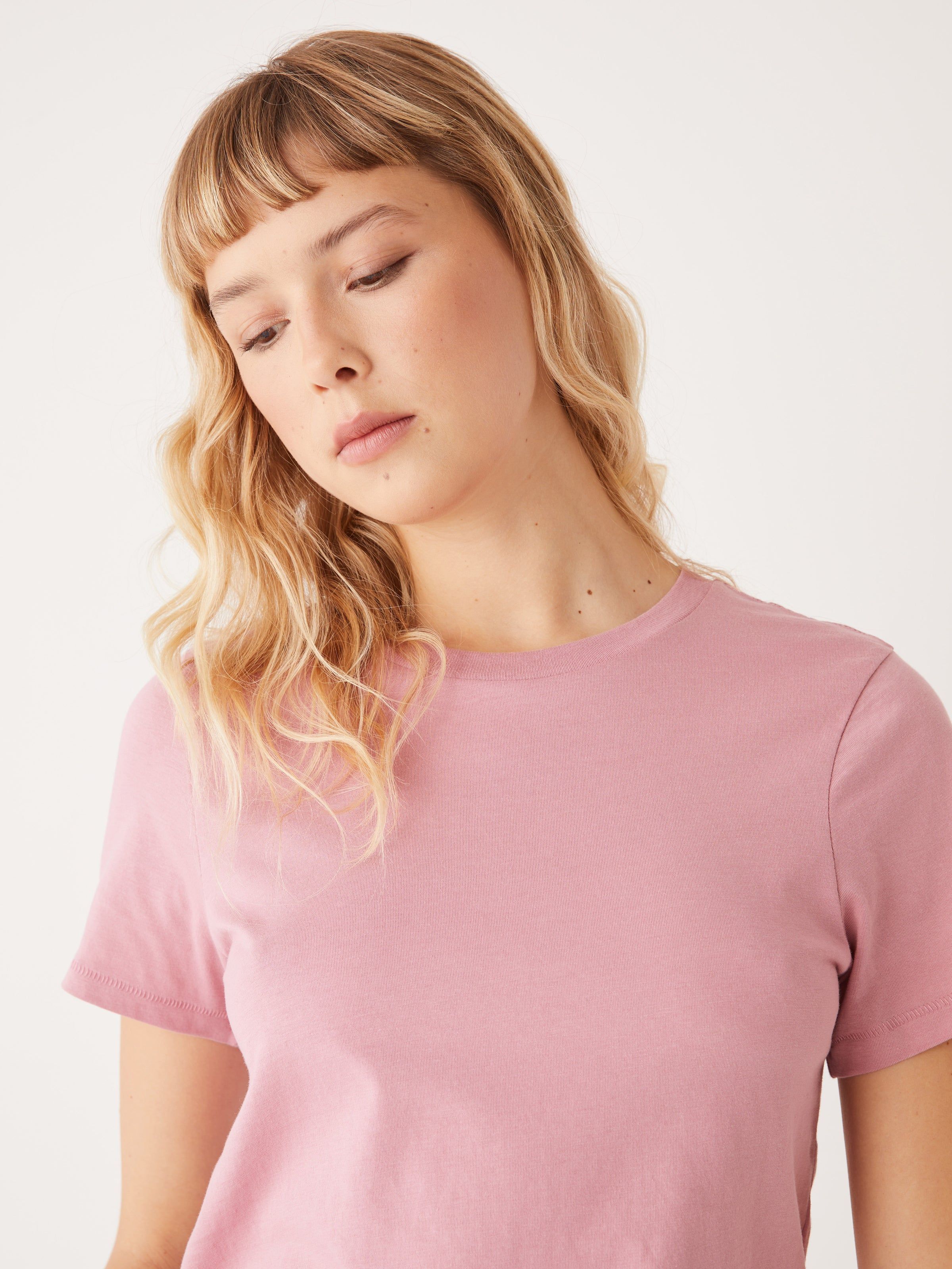 The Essential T-Shirt in Pink sold by Frank & Oak product image thumbnail 4