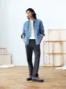 The Joey Fatigue Pant in Dark Grey sold by Frank & Oak