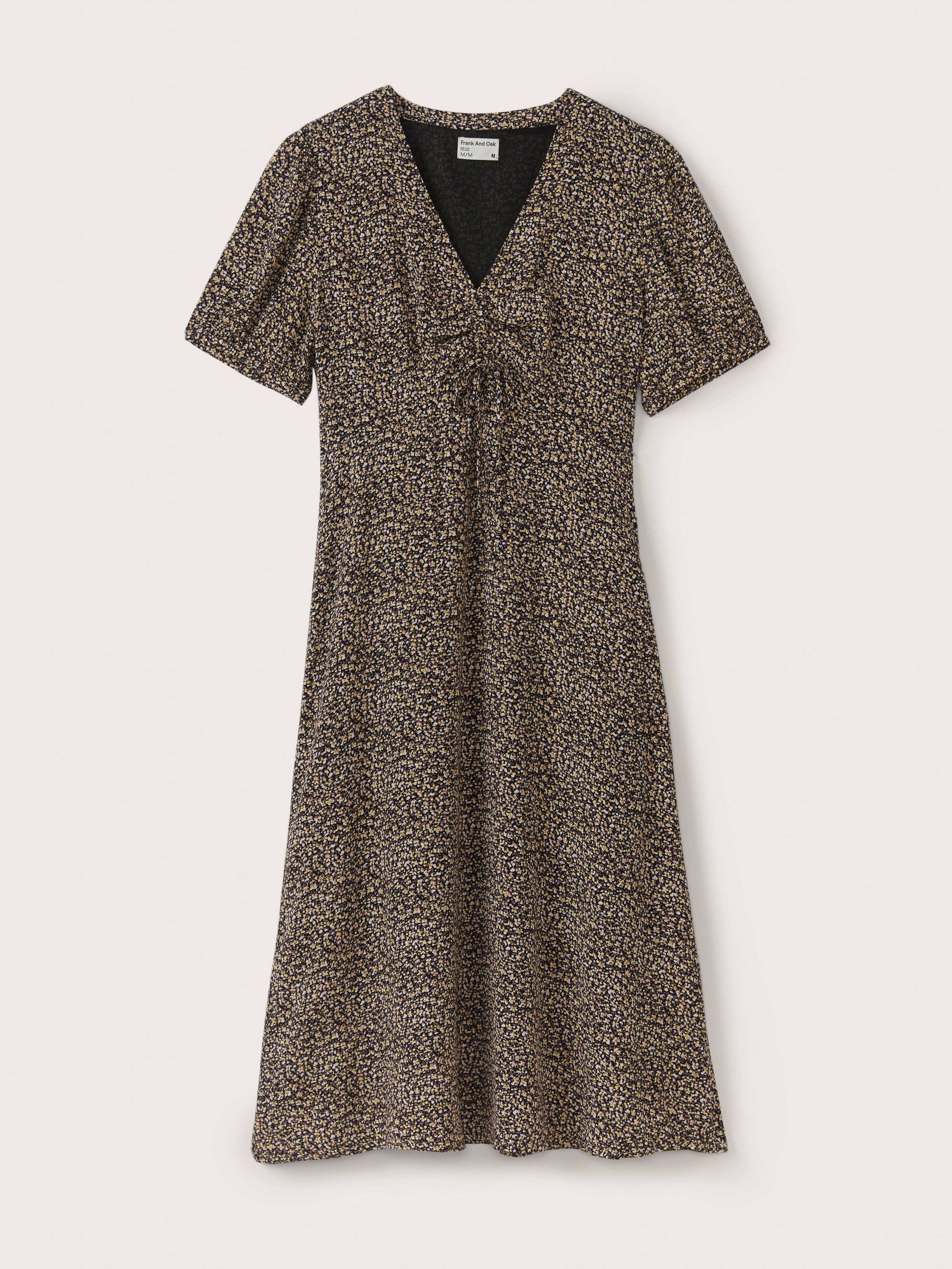 The Short Sleeve Printed Dress in Black sold by Frank & Oak product image thumbnail 6