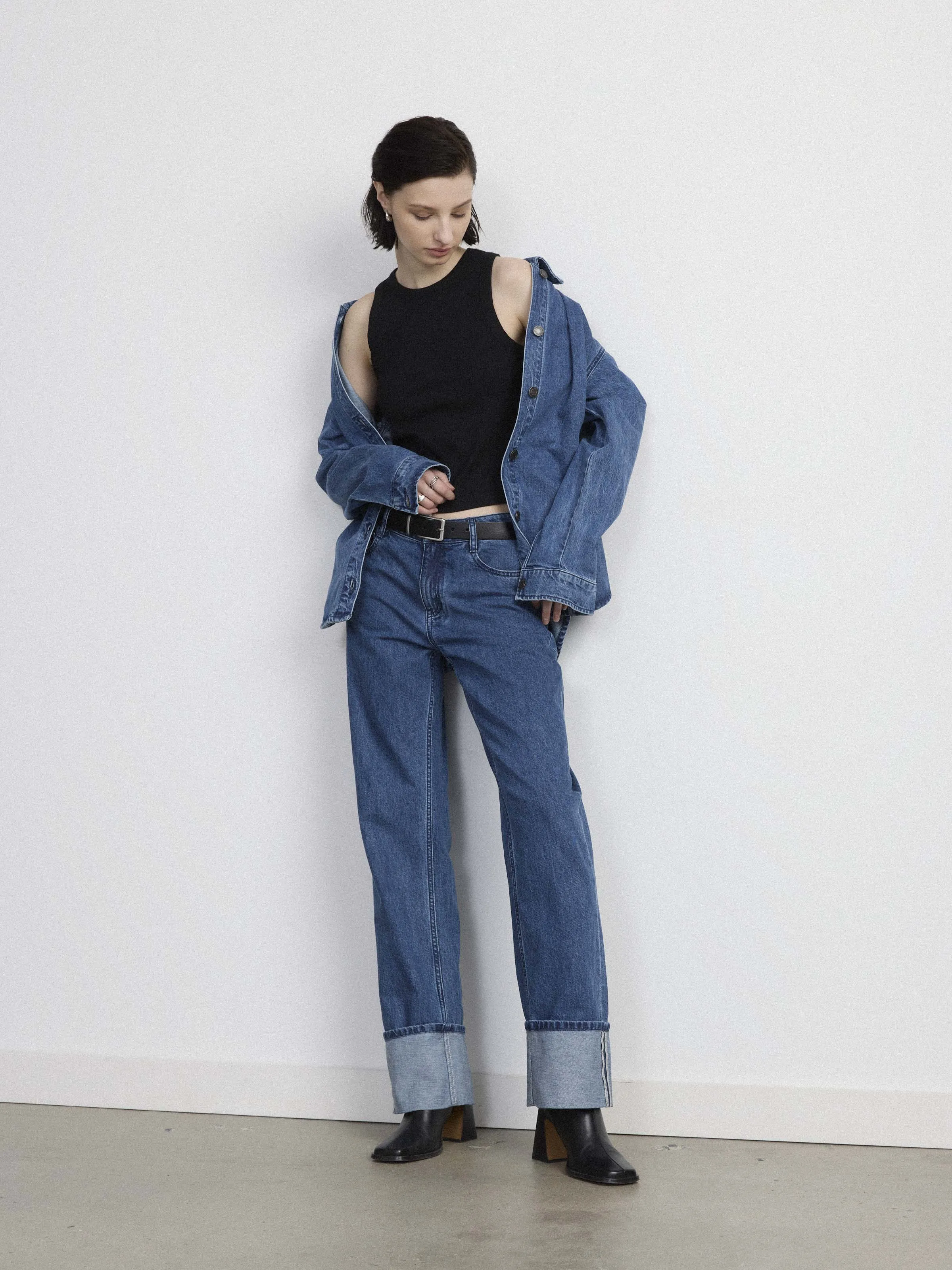 The Denim Overshirt in Medium Blue sold by Frank & Oak product image thumbnail 4