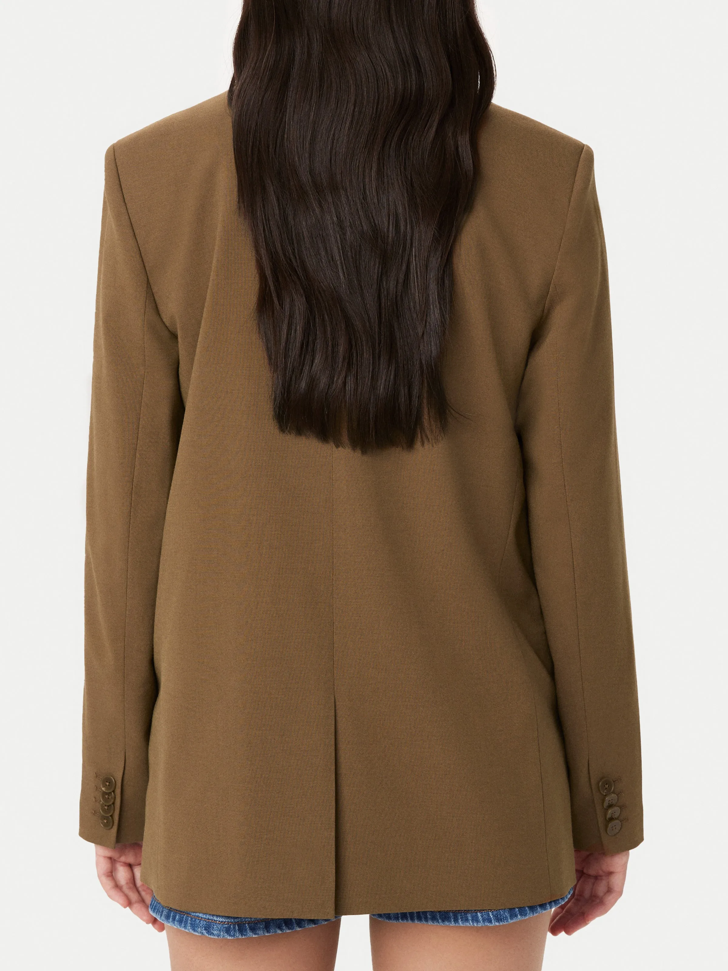 The Relaxed Single Breasted Blazer in Sepia sold by Frank & Oak product image thumbnail 4