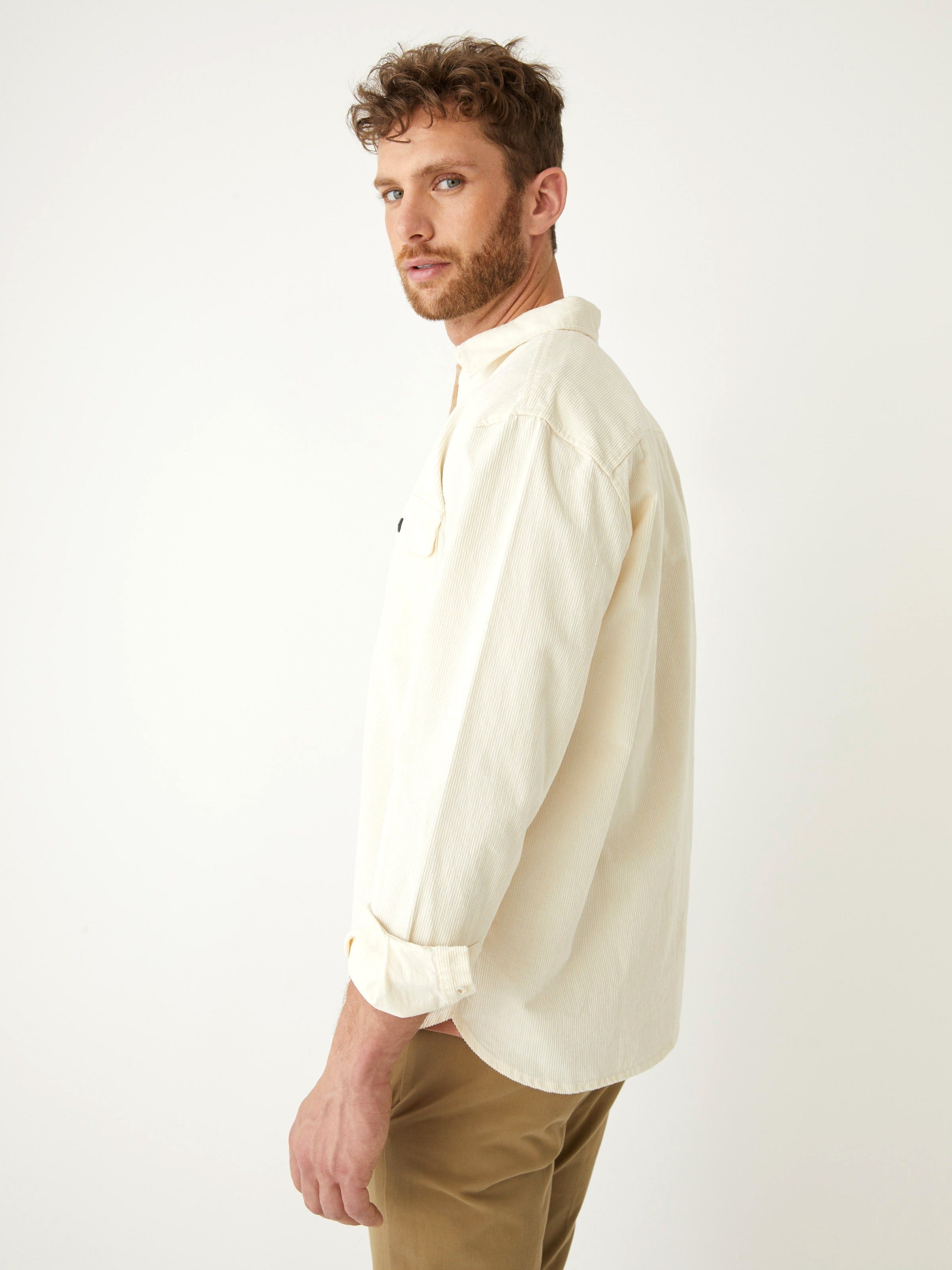 The Corduroy Shirt in White sold by Frank & Oak product image thumbnail 4