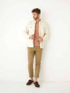 The Corduroy Shirt in White sold by Frank & Oak