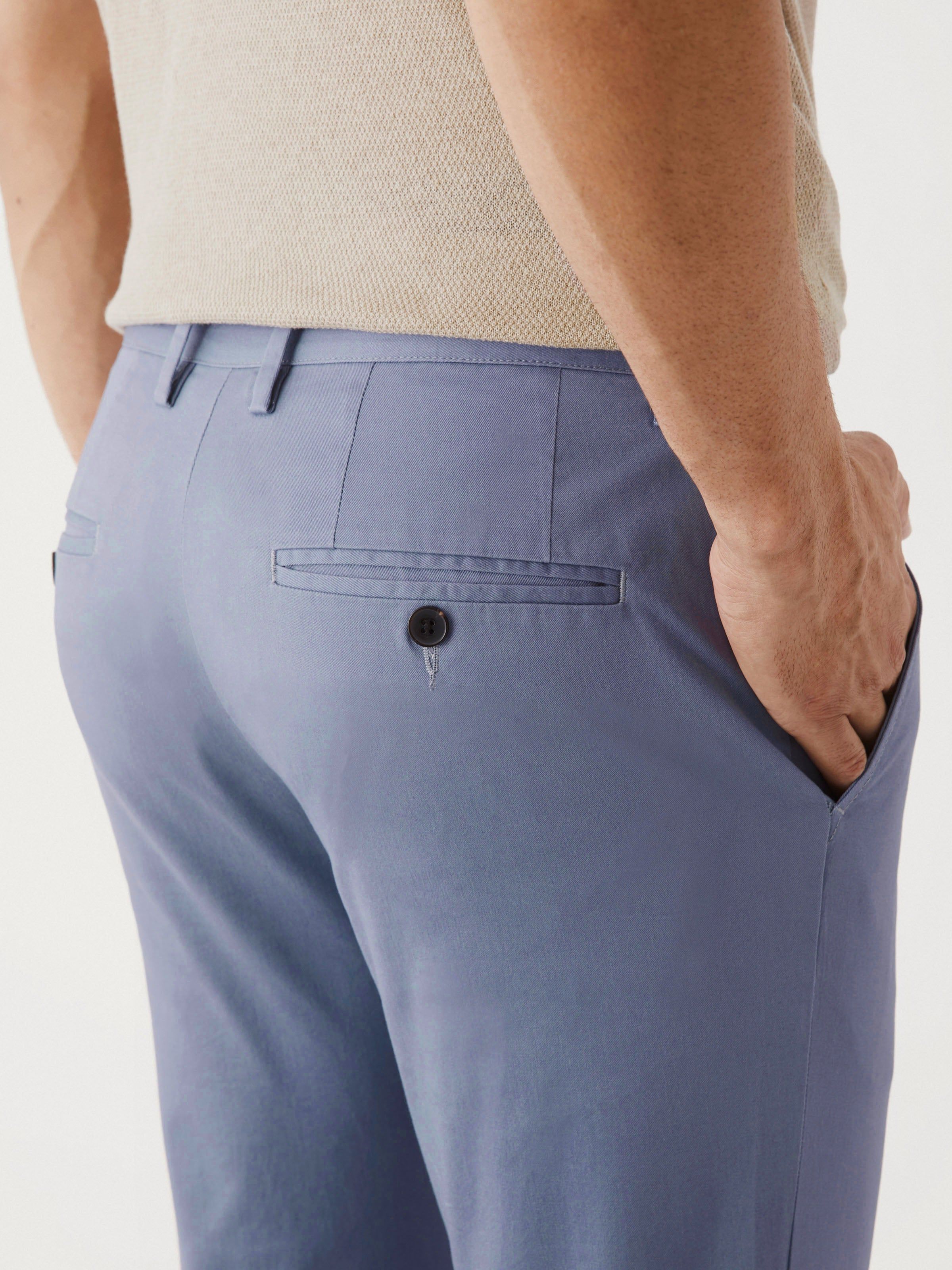 The Brunswick Slim Fit Chino Pant in Steel Blue sold by Frank & Oak product image thumbnail 3