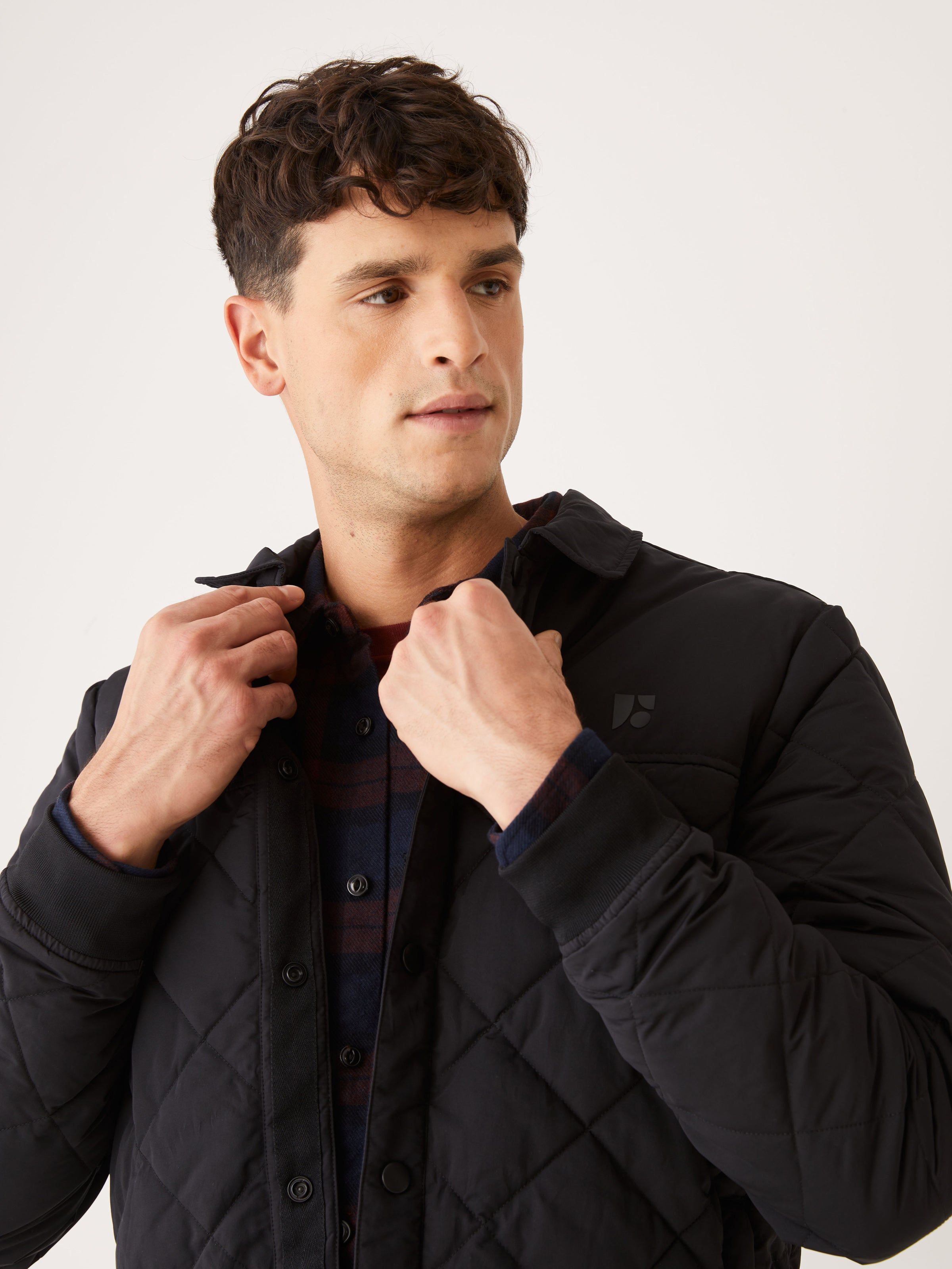 The Skyline Reversible Collared Jacket in Black sold by Frank & Oak product image thumbnail 6