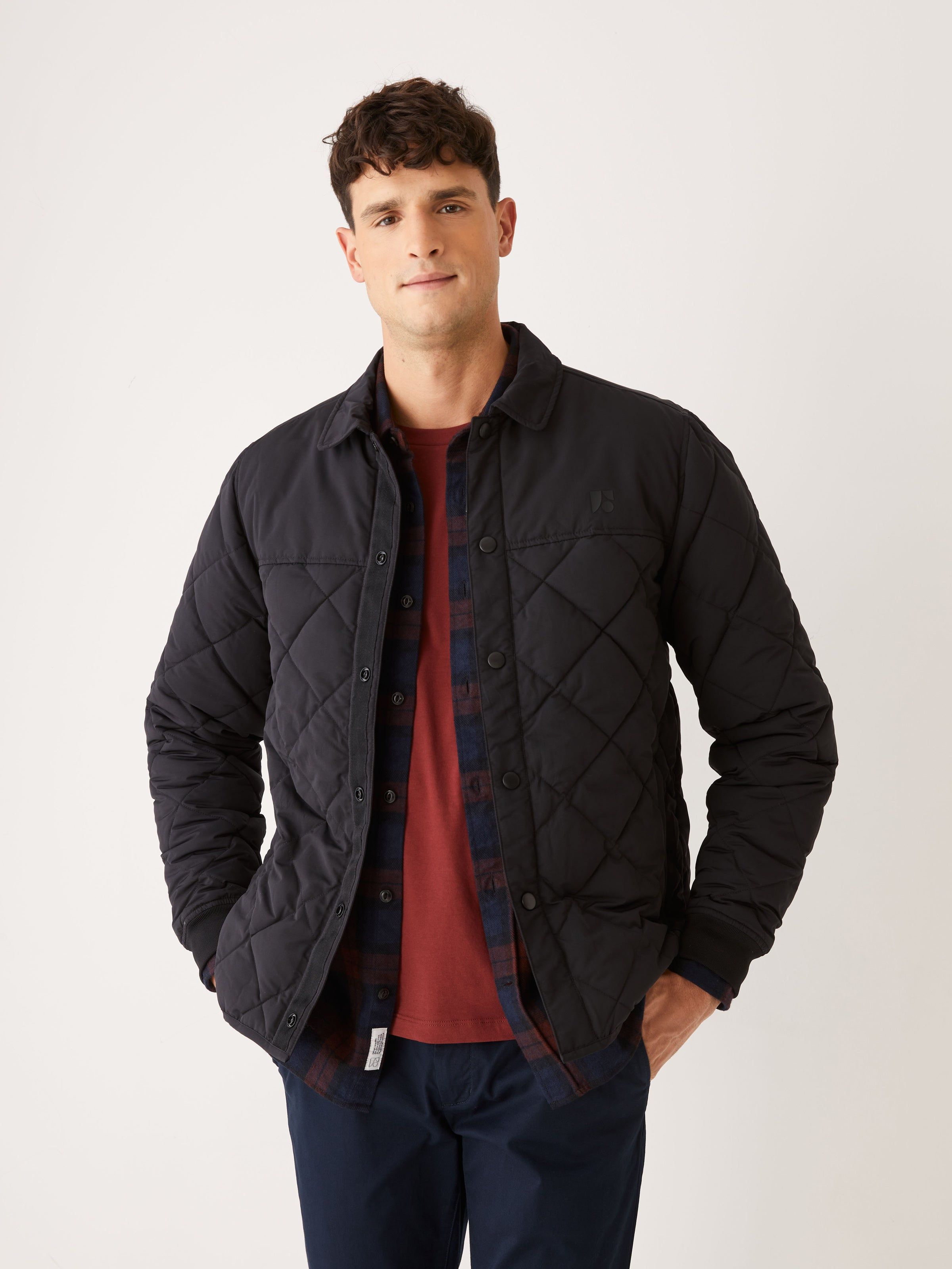 The Skyline Reversible Collared Jacket in Black sold by Frank & Oak product image thumbnail 7
