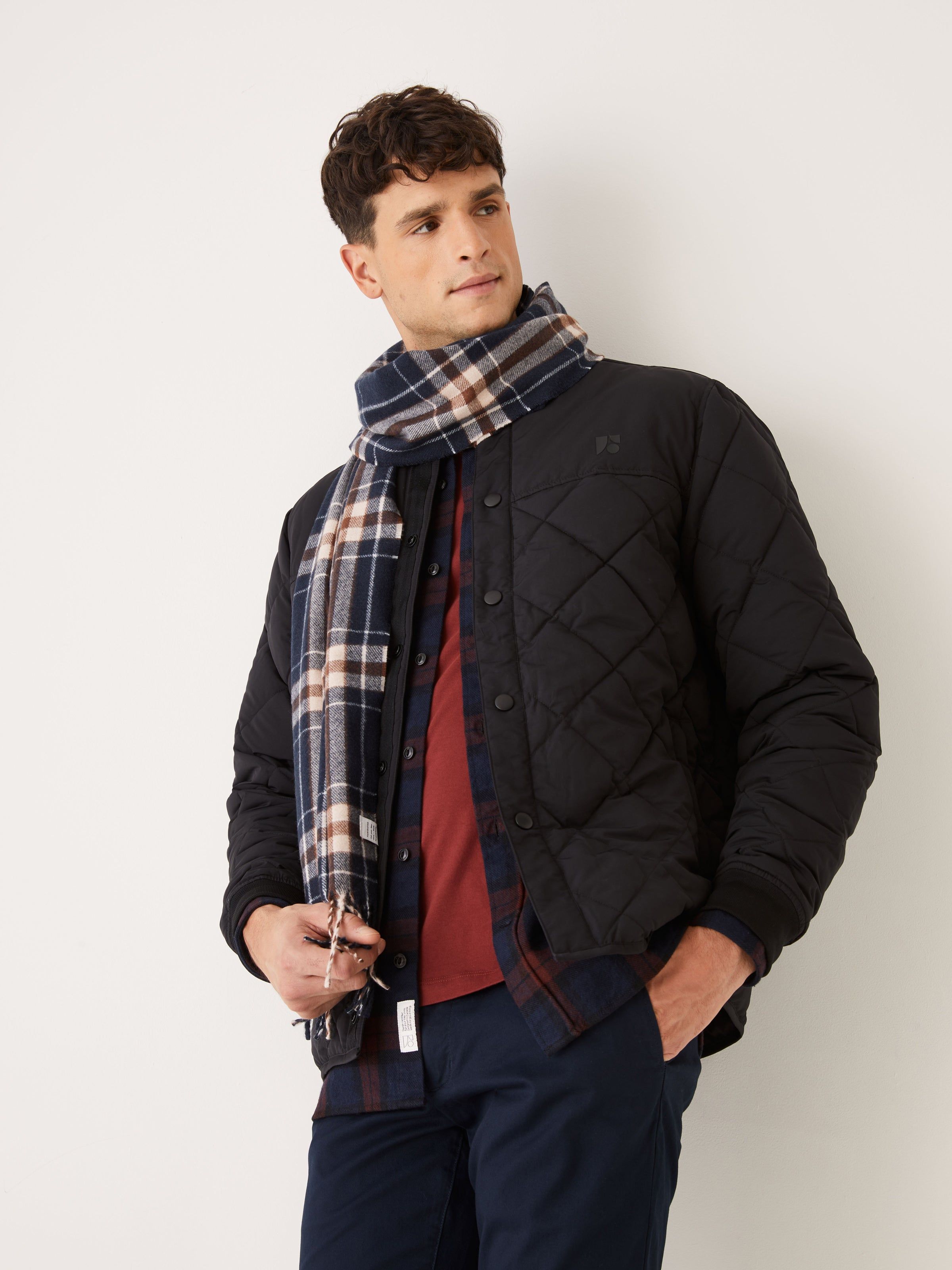 The Skyline Reversible Collared Jacket in Black sold by Frank & Oak product image thumbnail 4