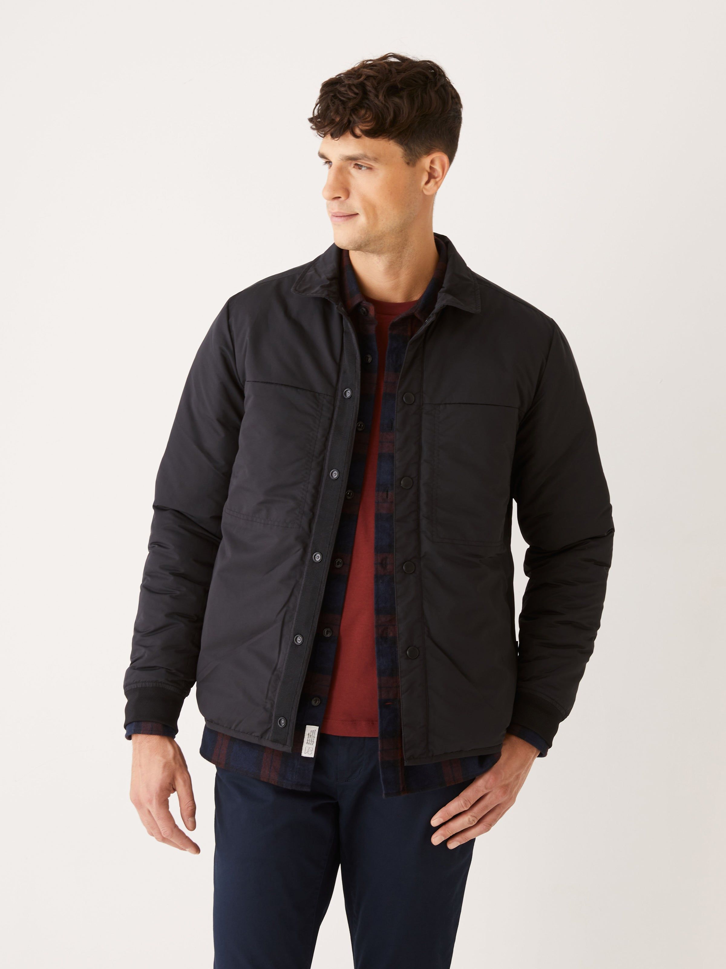 The Skyline Reversible Collared Jacket in Black sold by Frank & Oak product image thumbnail 2