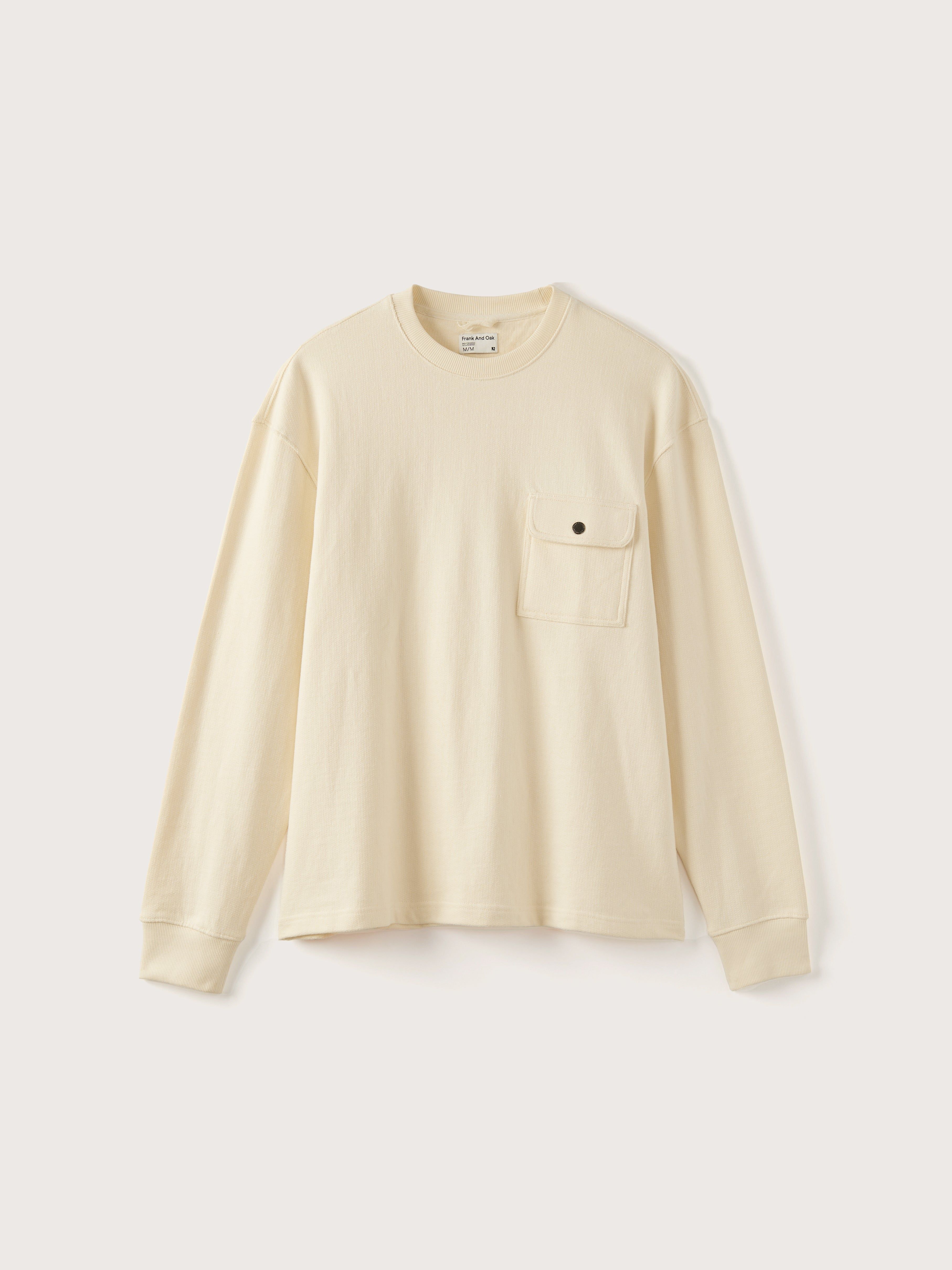 The French Terry Crewneck in White sold by Frank & Oak product image thumbnail 3
