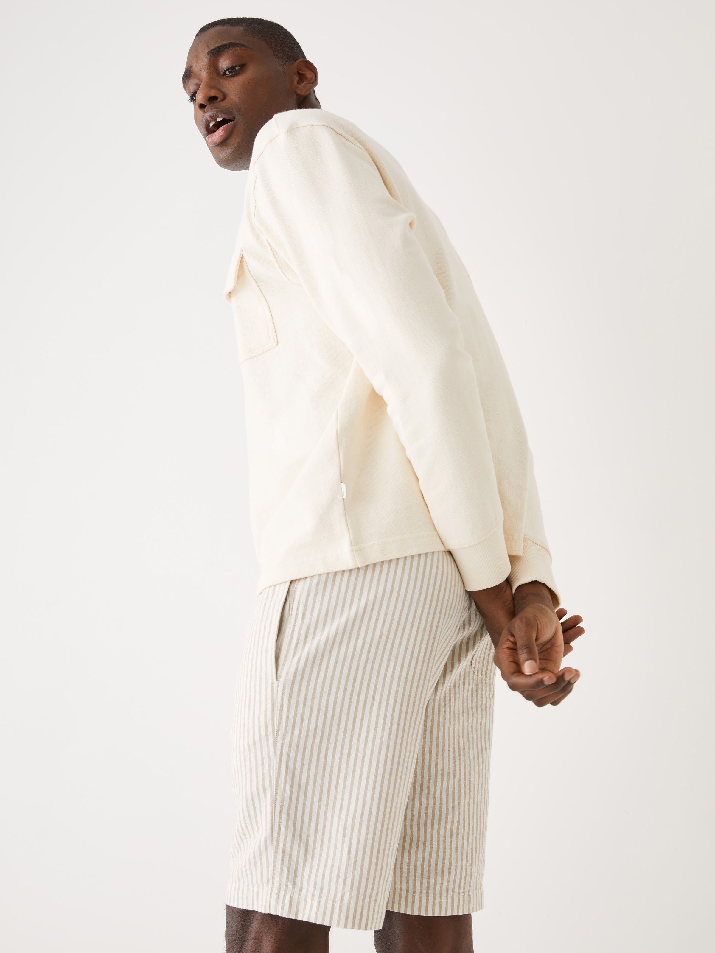 The French Terry Crewneck in White sold by Frank & Oak product image thumbnail 8