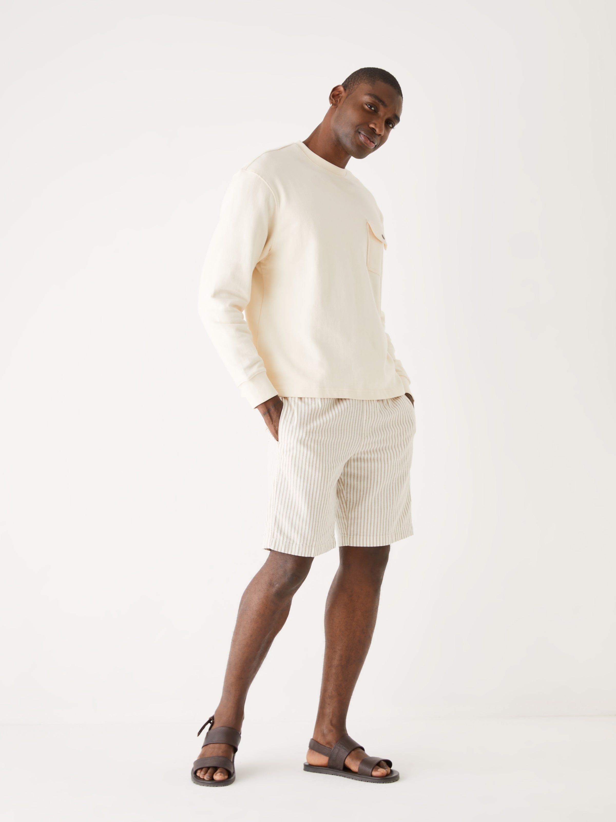 The French Terry Crewneck in White sold by Frank & Oak product image thumbnail 5