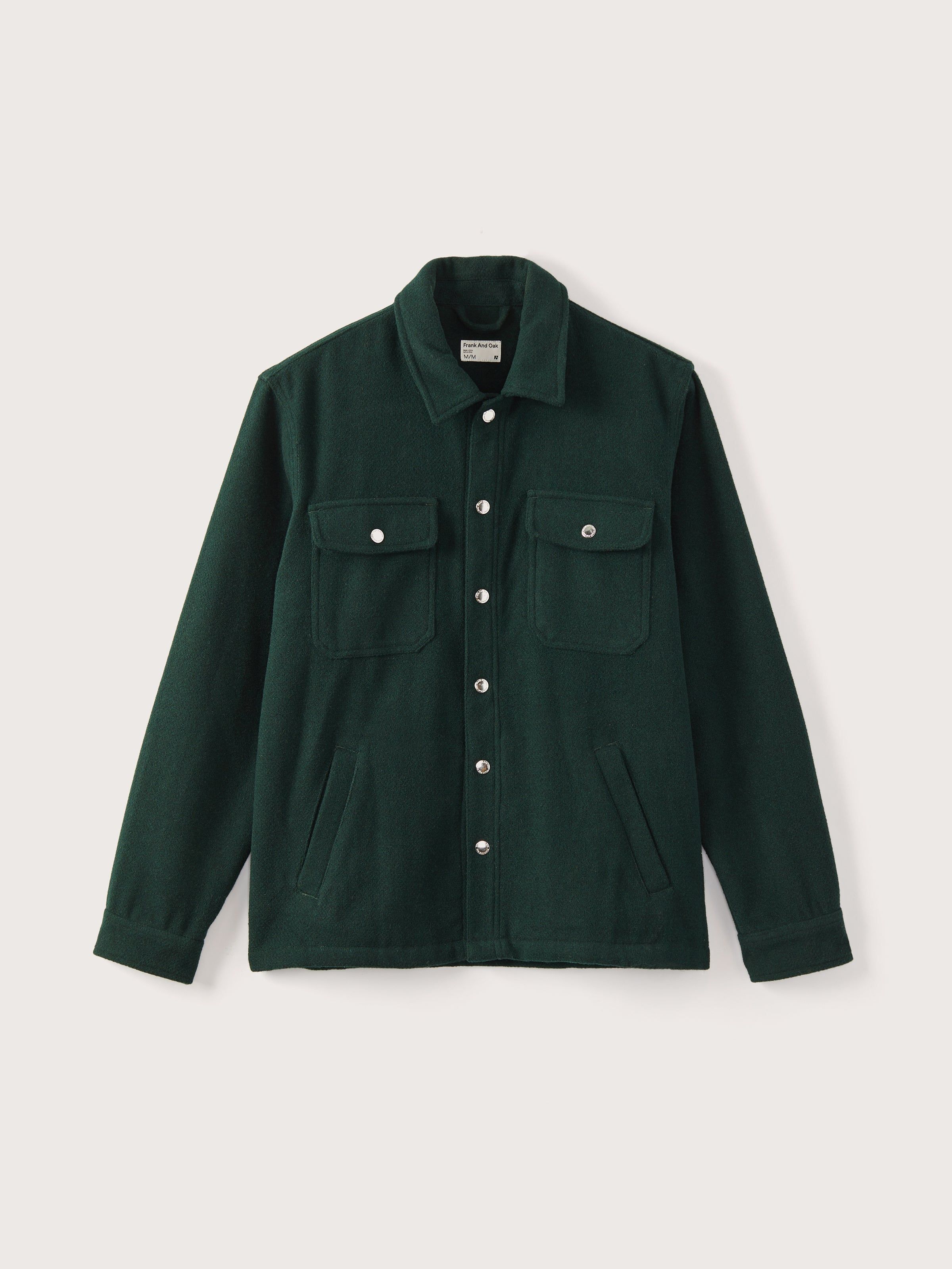The Wool Overshirt in Pine Grove sold by Frank & Oak product image thumbnail 2
