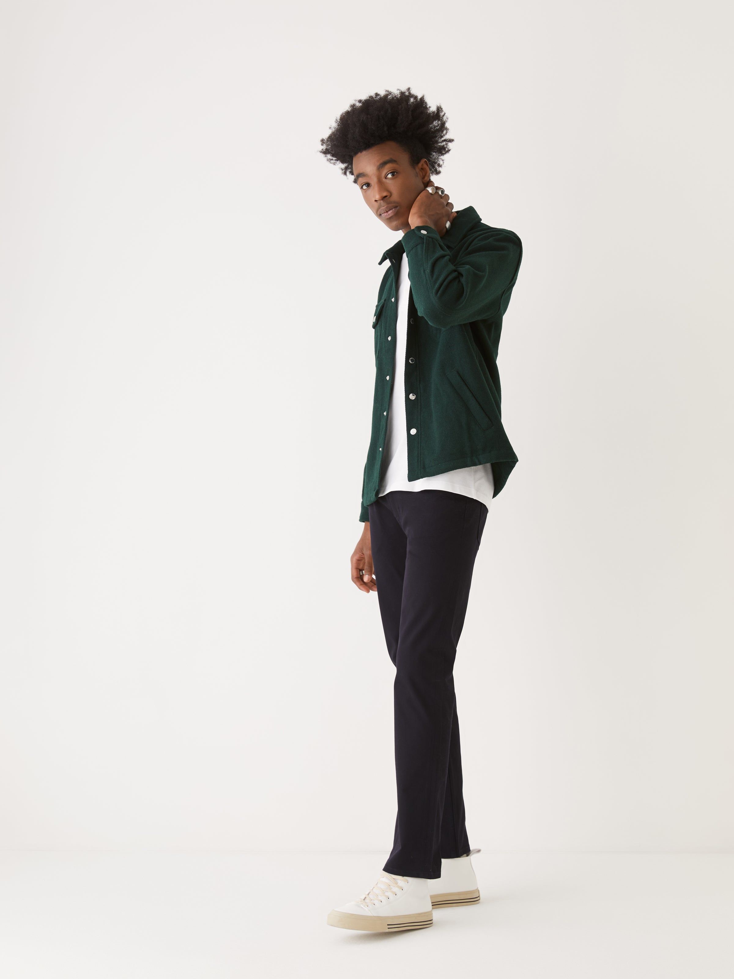 The Wool Overshirt in Pine Grove sold by Frank & Oak product image thumbnail 3