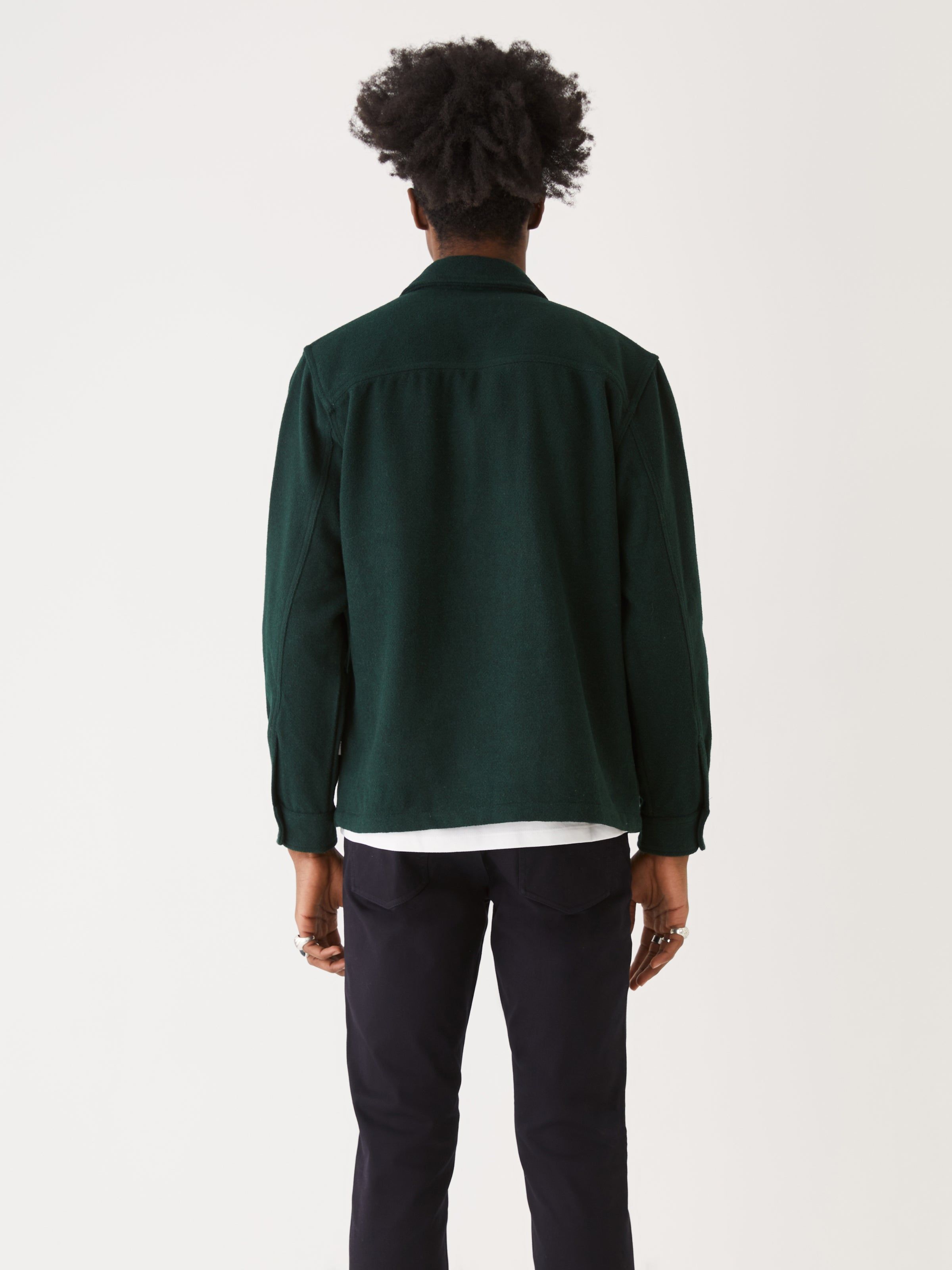 The Wool Overshirt in Pine Grove sold by Frank & Oak product image thumbnail 5