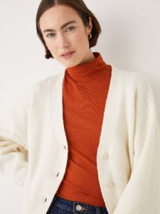 The Seawool® Cardigan in White sold by Frank & Oak