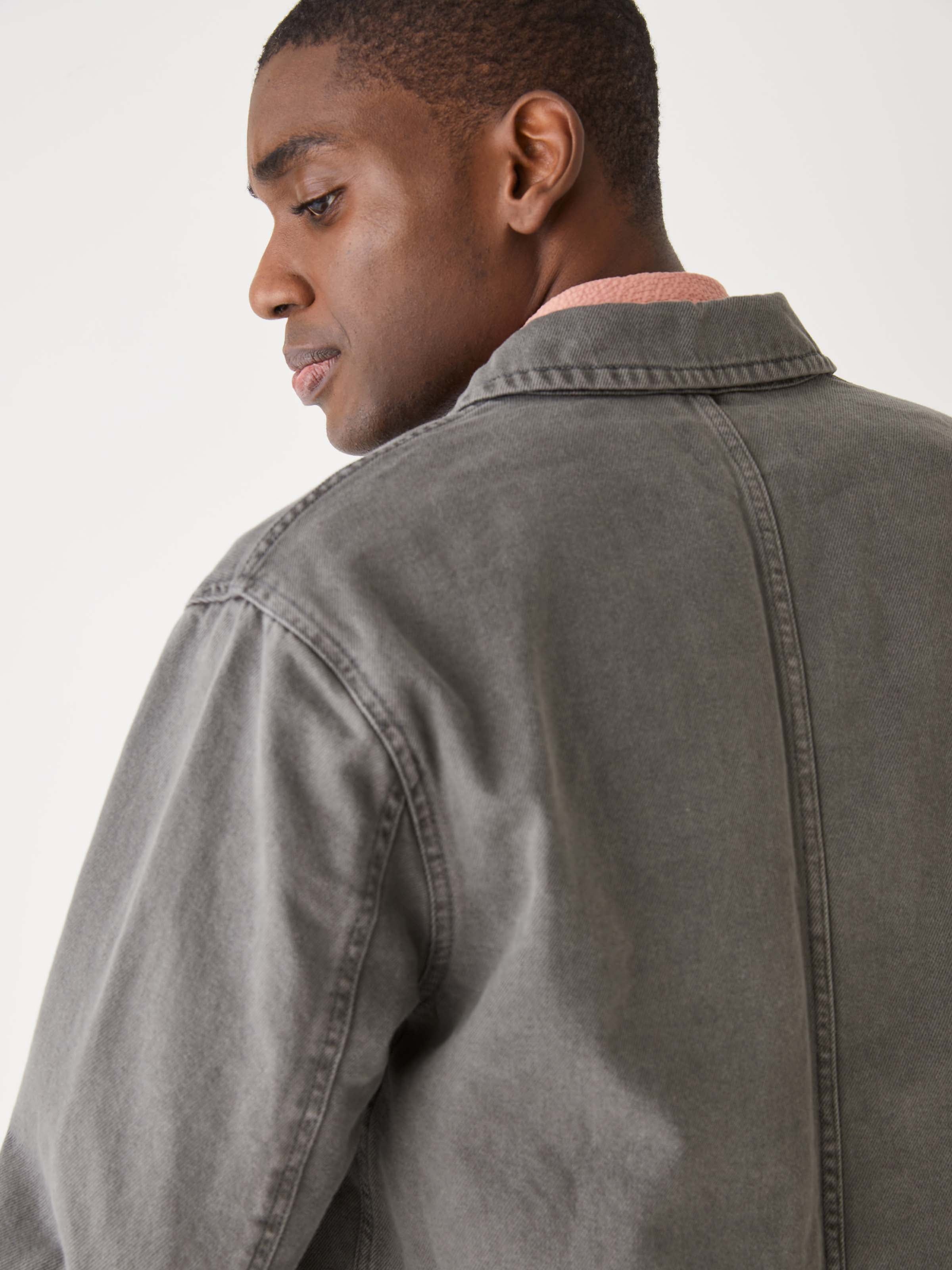 The Hemp Denim Overshirt in Coal sold by Frank & Oak product image thumbnail 5