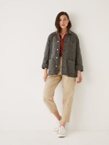 The Hemp Denim Overshirt in Coal sold by Frank & Oak