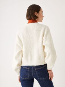 The Seawool® Cardigan in White sold by Frank & Oak