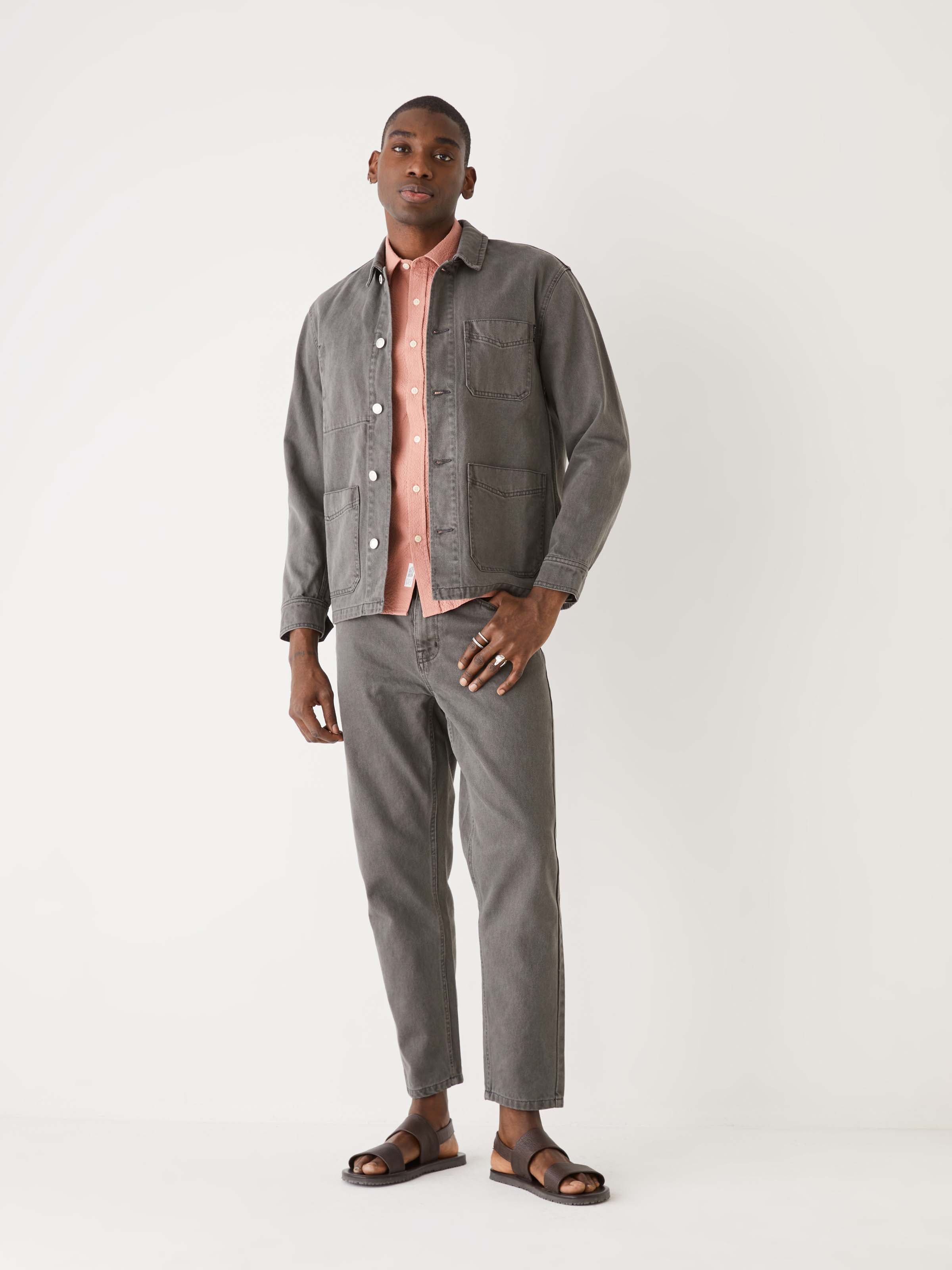 The Hemp Denim Overshirt in Coal sold by Frank & Oak product image thumbnail 9