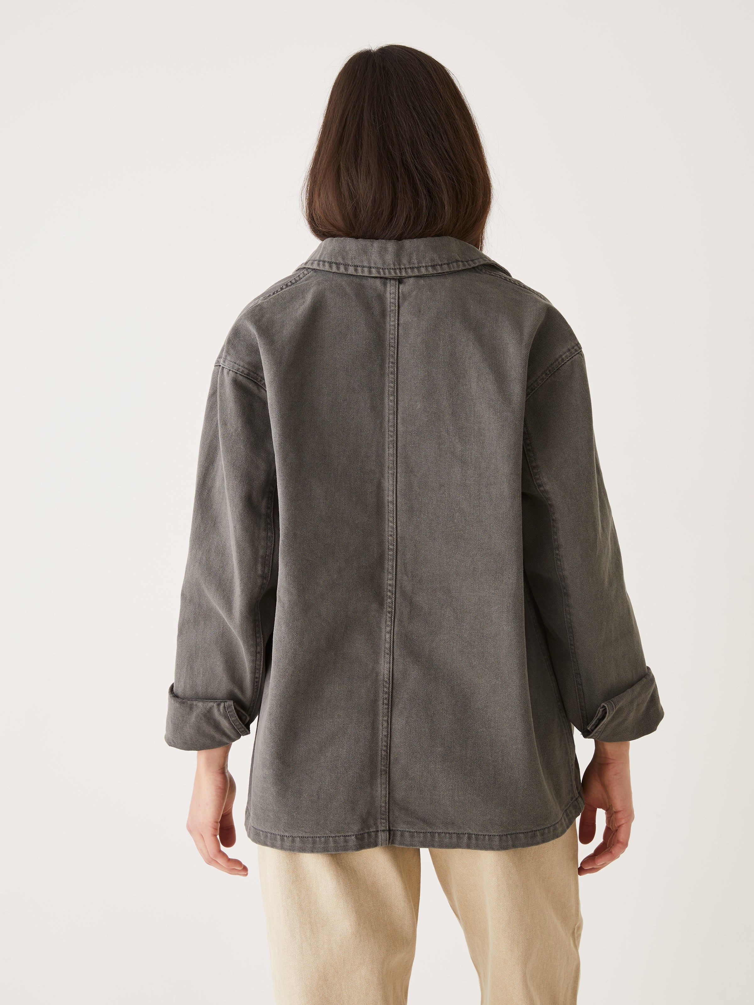 The Hemp Denim Overshirt in Coal sold by Frank & Oak product image thumbnail 2