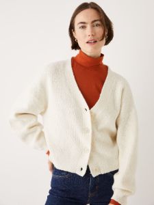 The Seawool® Cardigan in White sold by Frank & Oak