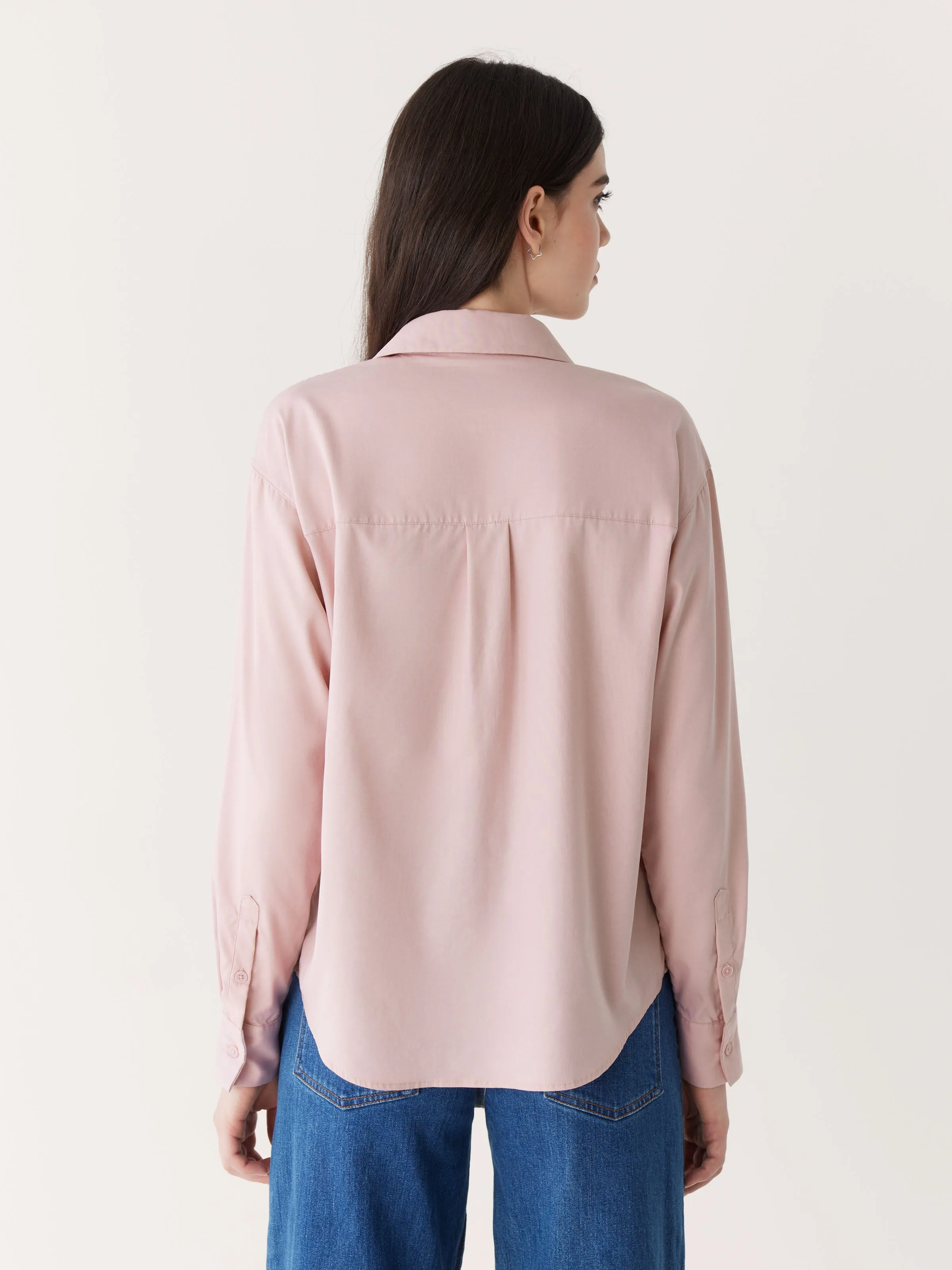 The Fluid Long Sleeve Blouse in Soft Orchid sold by Frank & Oak product image thumbnail 4