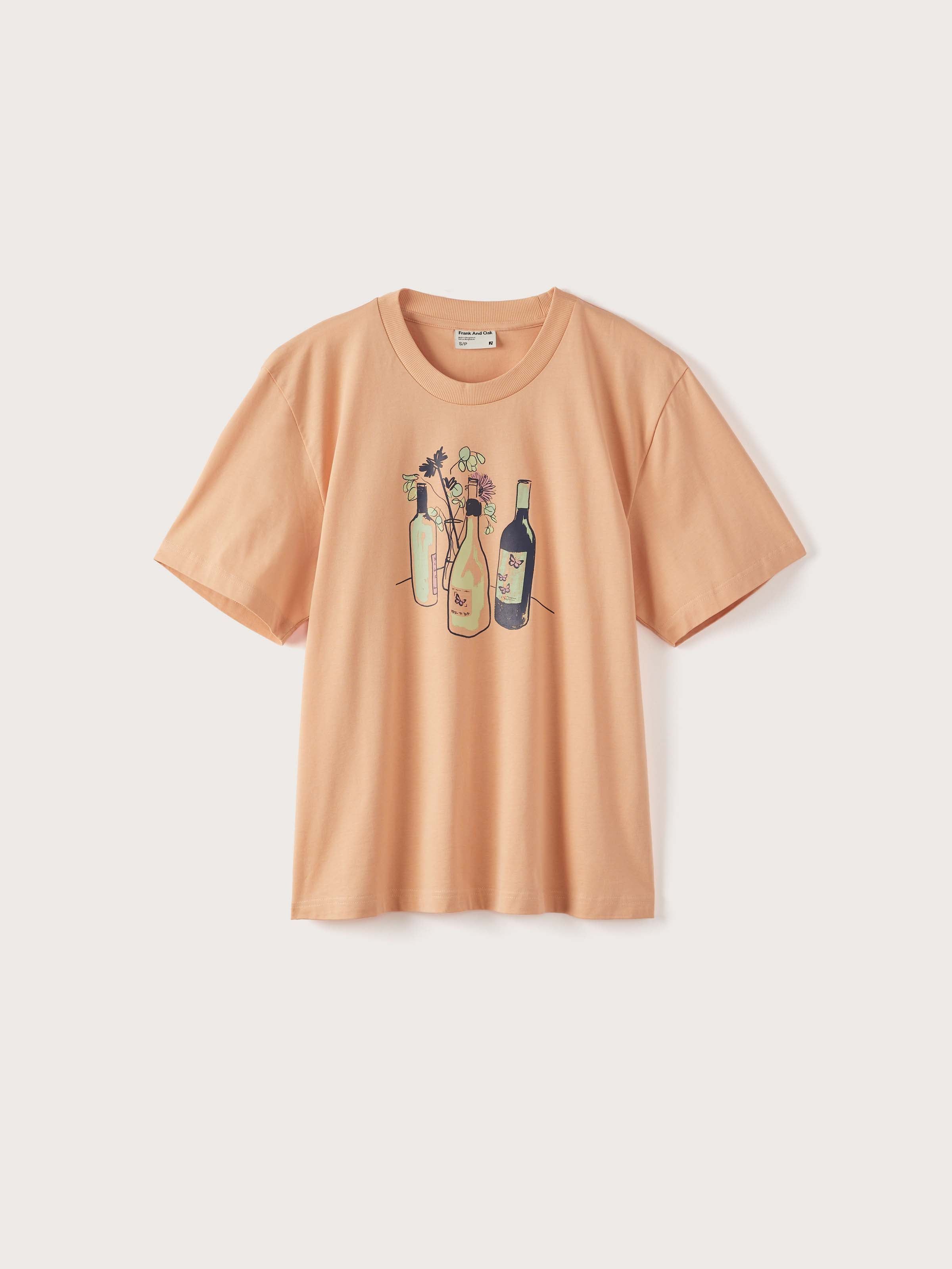 The Oversized Graphic T-Shirt in Apricot sold by Frank & Oak product image thumbnail 6