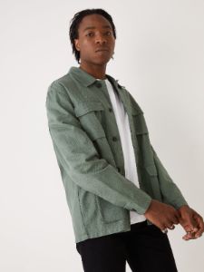 The Relaxed Fit Utility Jacket in Green sold by Frank & Oak