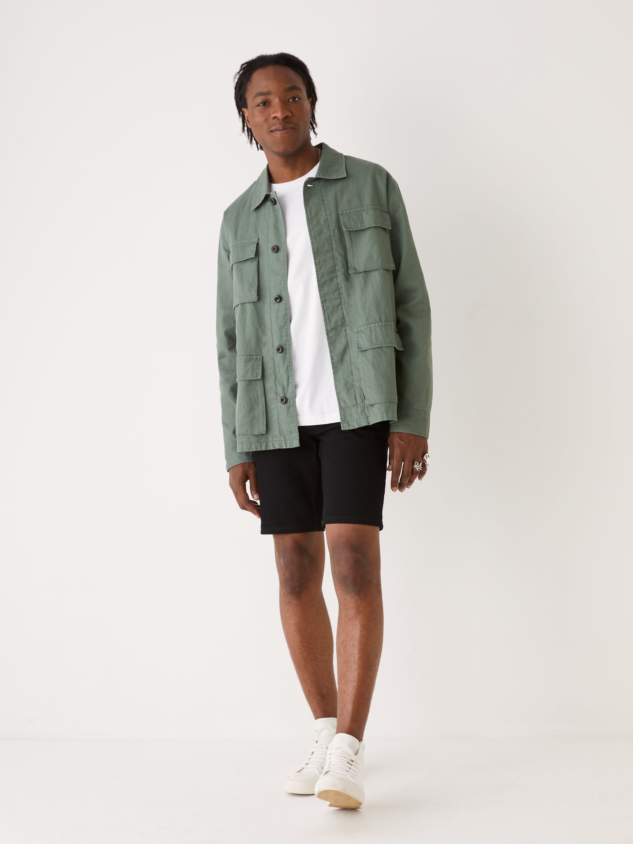 The Relaxed Fit Utility Jacket in Green sold by Frank & Oak product image thumbnail 2