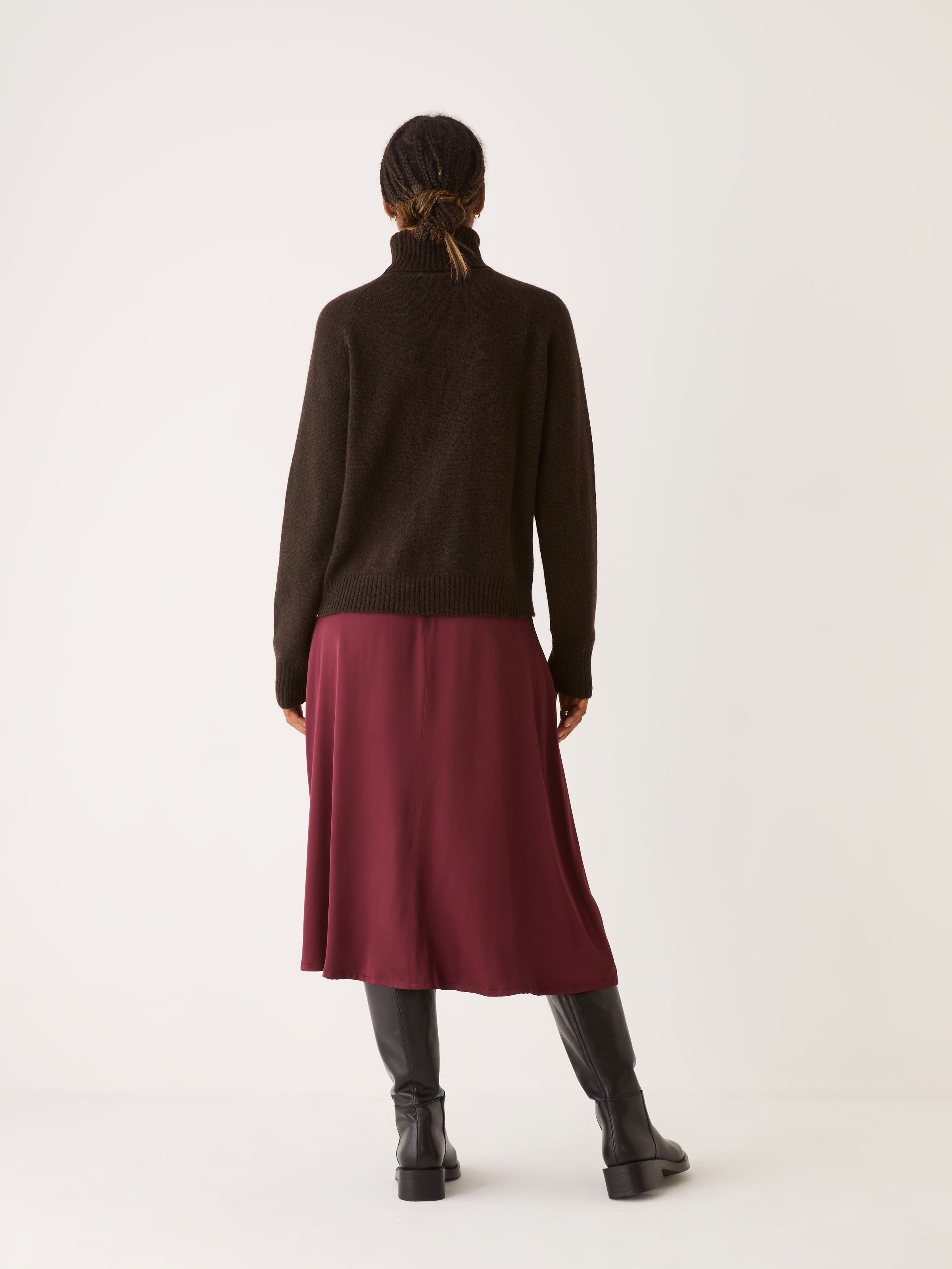 The Yak Wool Turtleneck in Dark Brown sold by Frank & Oak product image thumbnail 4