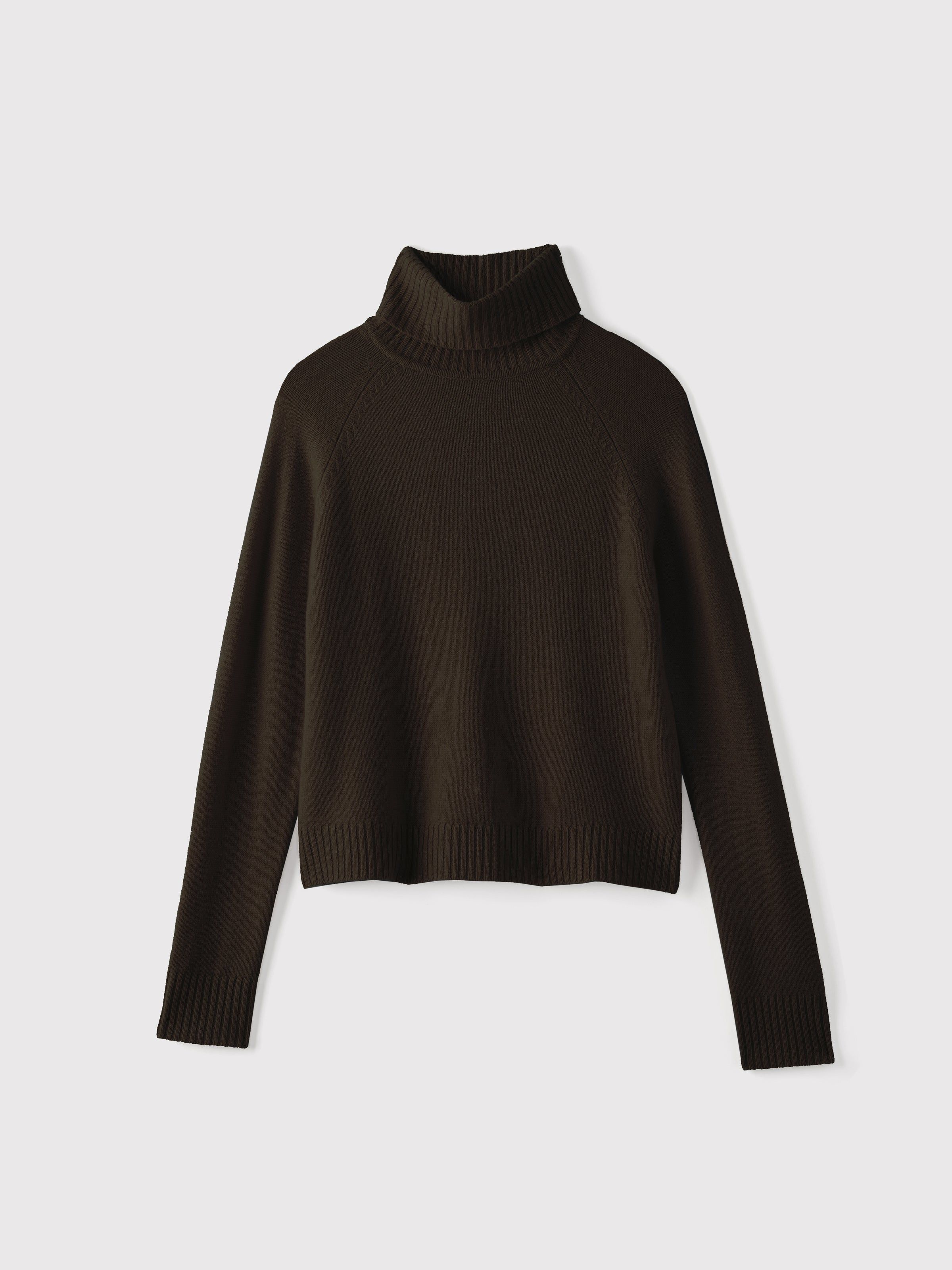 The Yak Wool Turtleneck in Dark Brown sold by Frank & Oak product image thumbnail 6