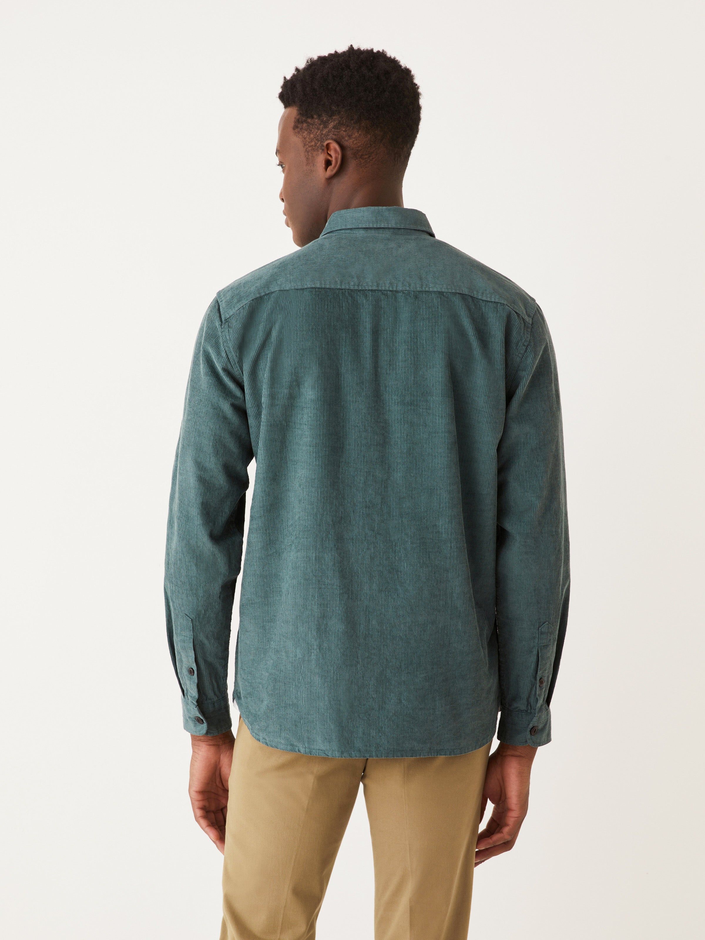 The Corduroy Shirt in Atlantic Green sold by Frank & Oak product image thumbnail 4