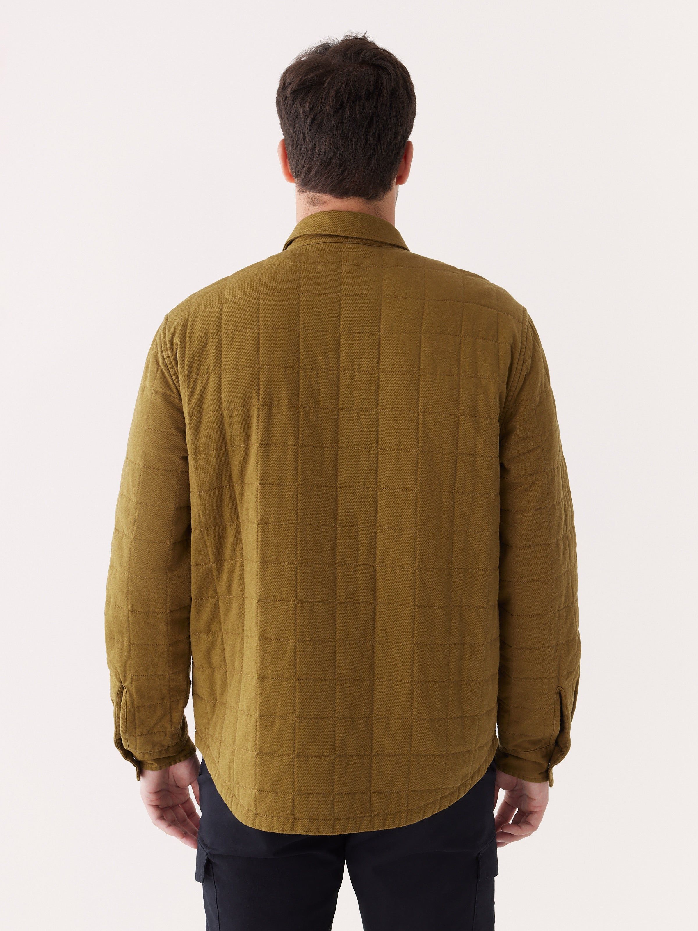 The Quilted Overshirt in Butternut sold by Frank & Oak product image thumbnail 5
