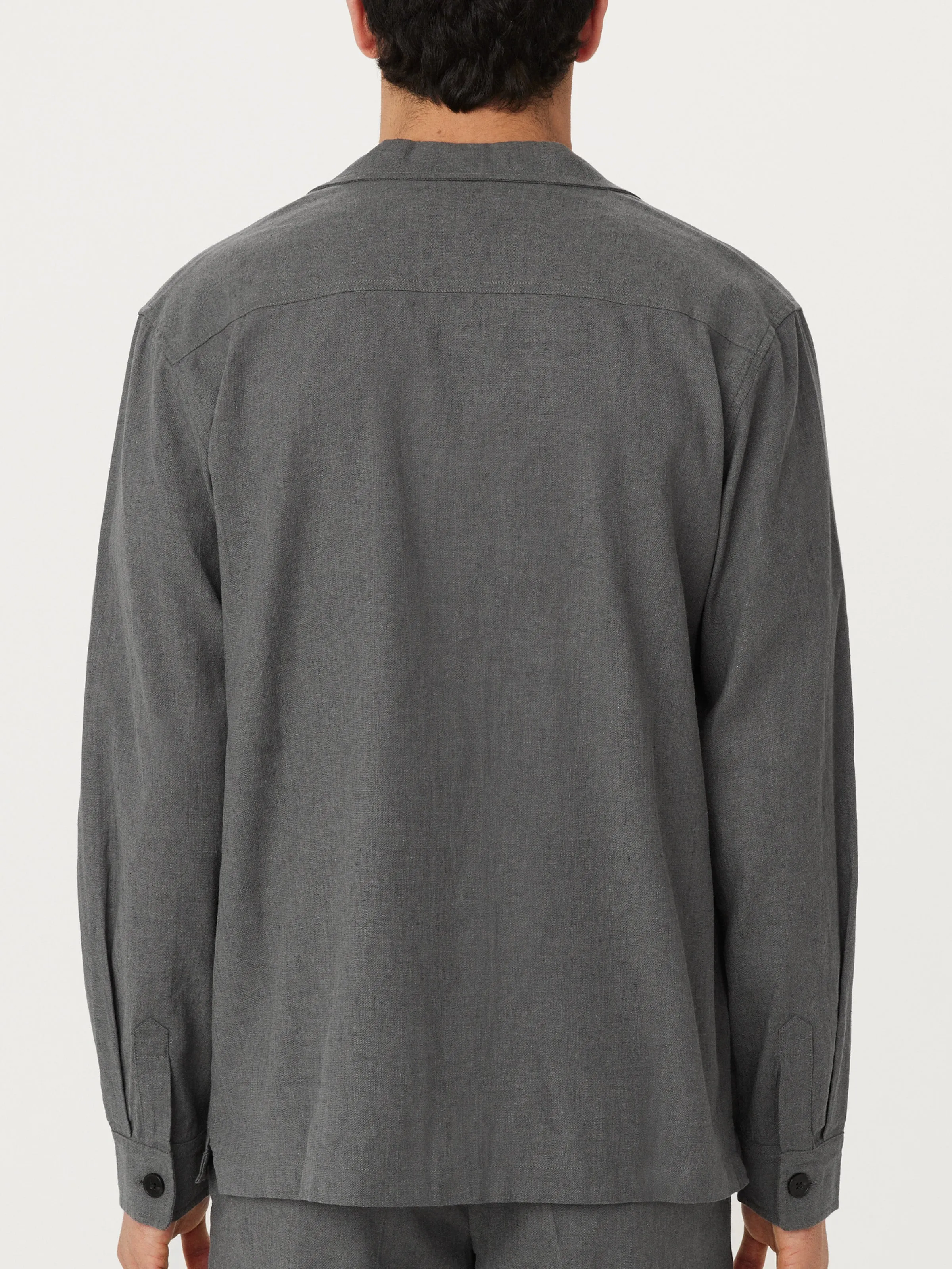 The Linen Overshirt in Smoky Green sold by Frank & Oak product image thumbnail 5