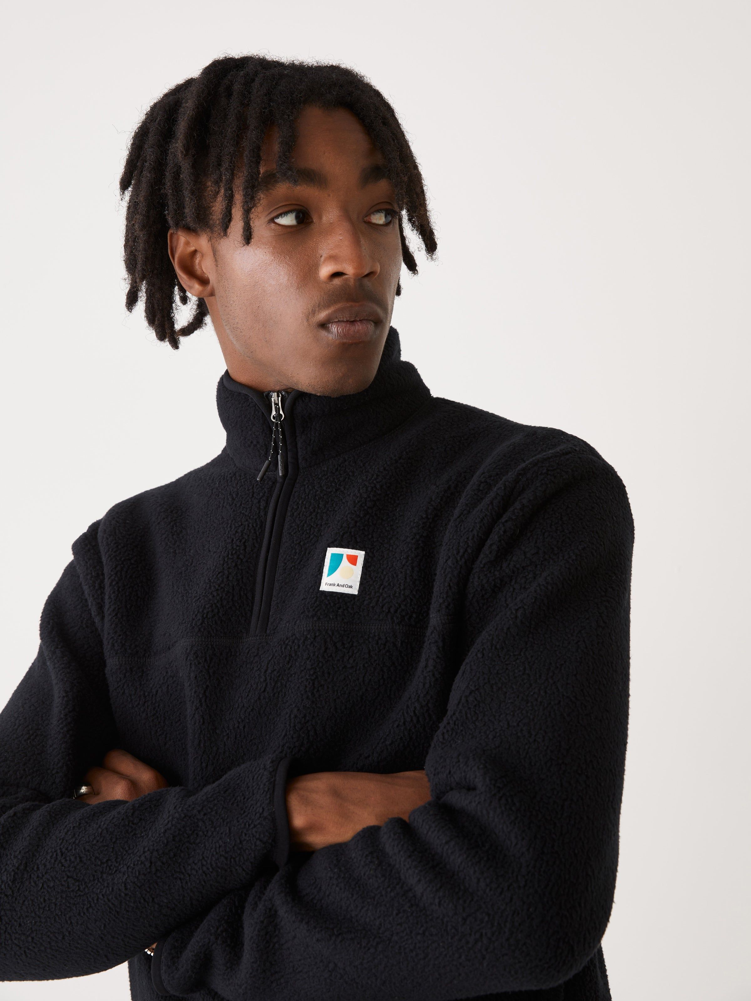 The Polar Fleece Pullover in Black sold by Frank & Oak product image thumbnail 2