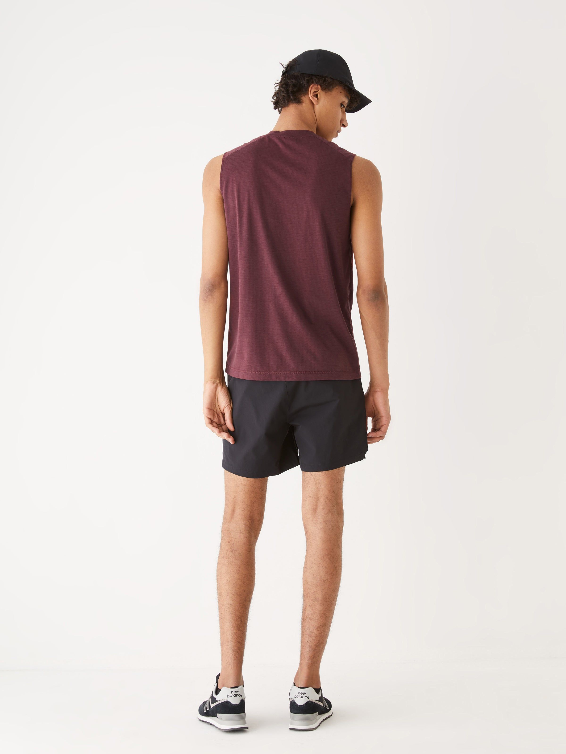 The Motion Tank Top in Dark Red sold by Frank & Oak product image thumbnail 4