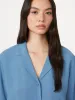 The Camp Collar Blouse in Coronet Blue sold by Frank & Oak