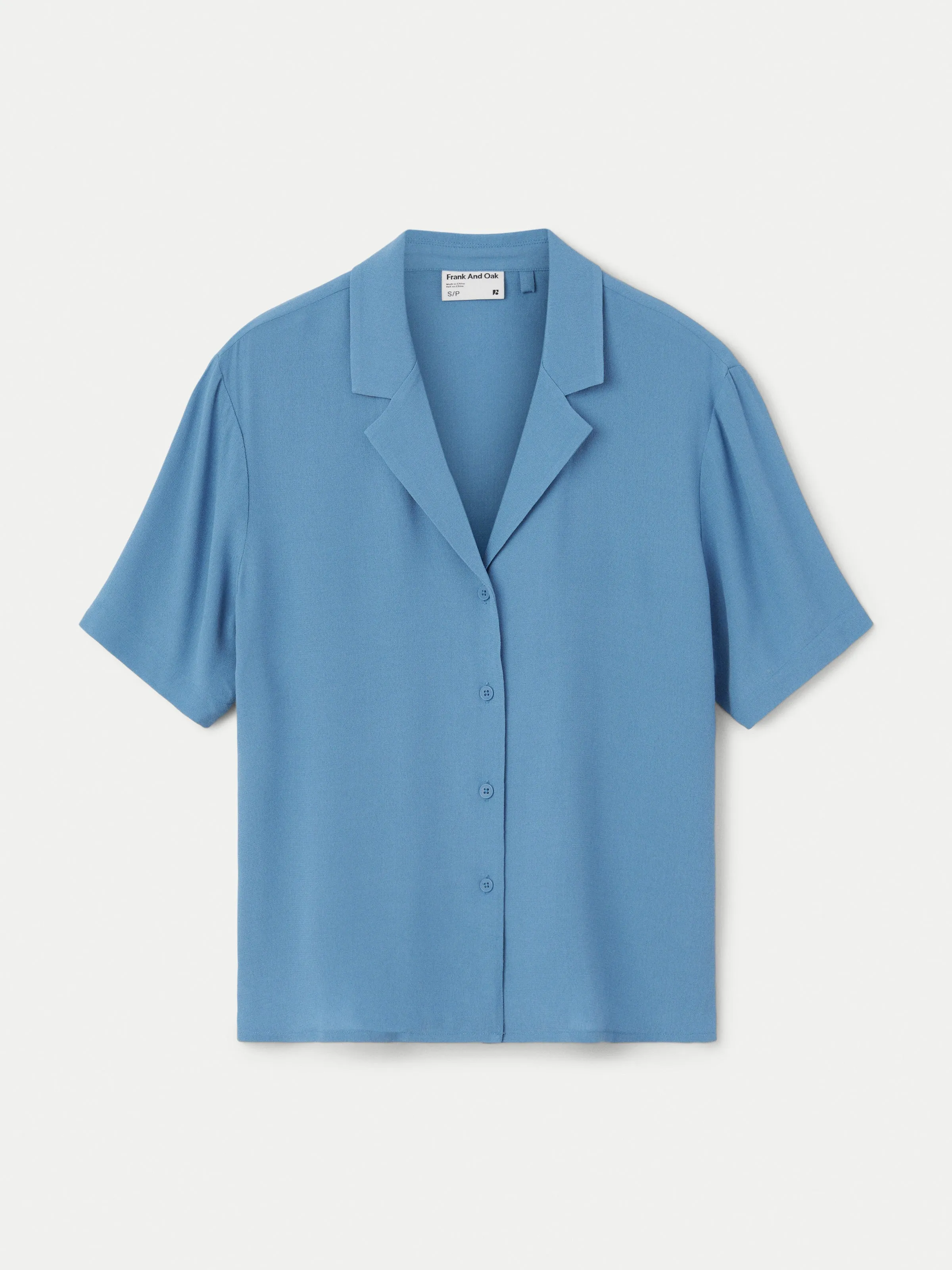 The Camp Collar Blouse in Coronet Blue sold by Frank & Oak product image thumbnail 5