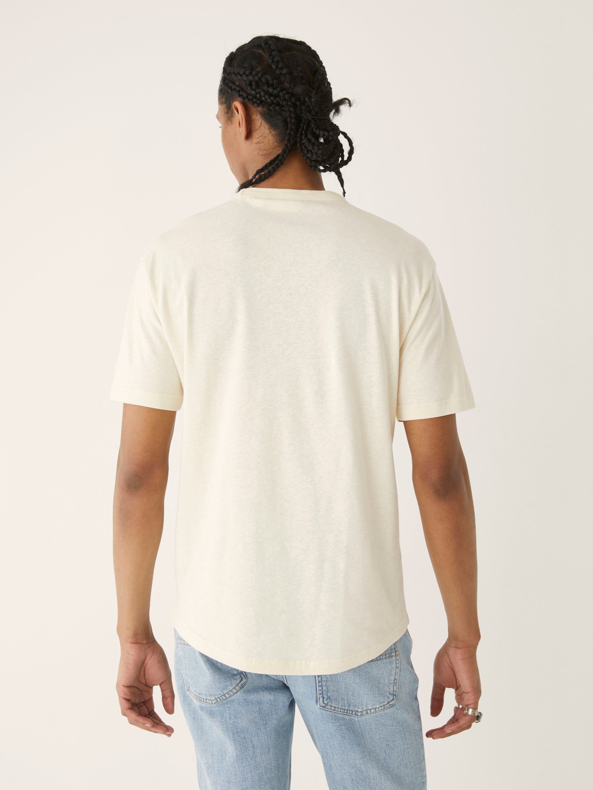 The Arc Hemp T-Shirt in White sold by Frank & Oak product image thumbnail 3