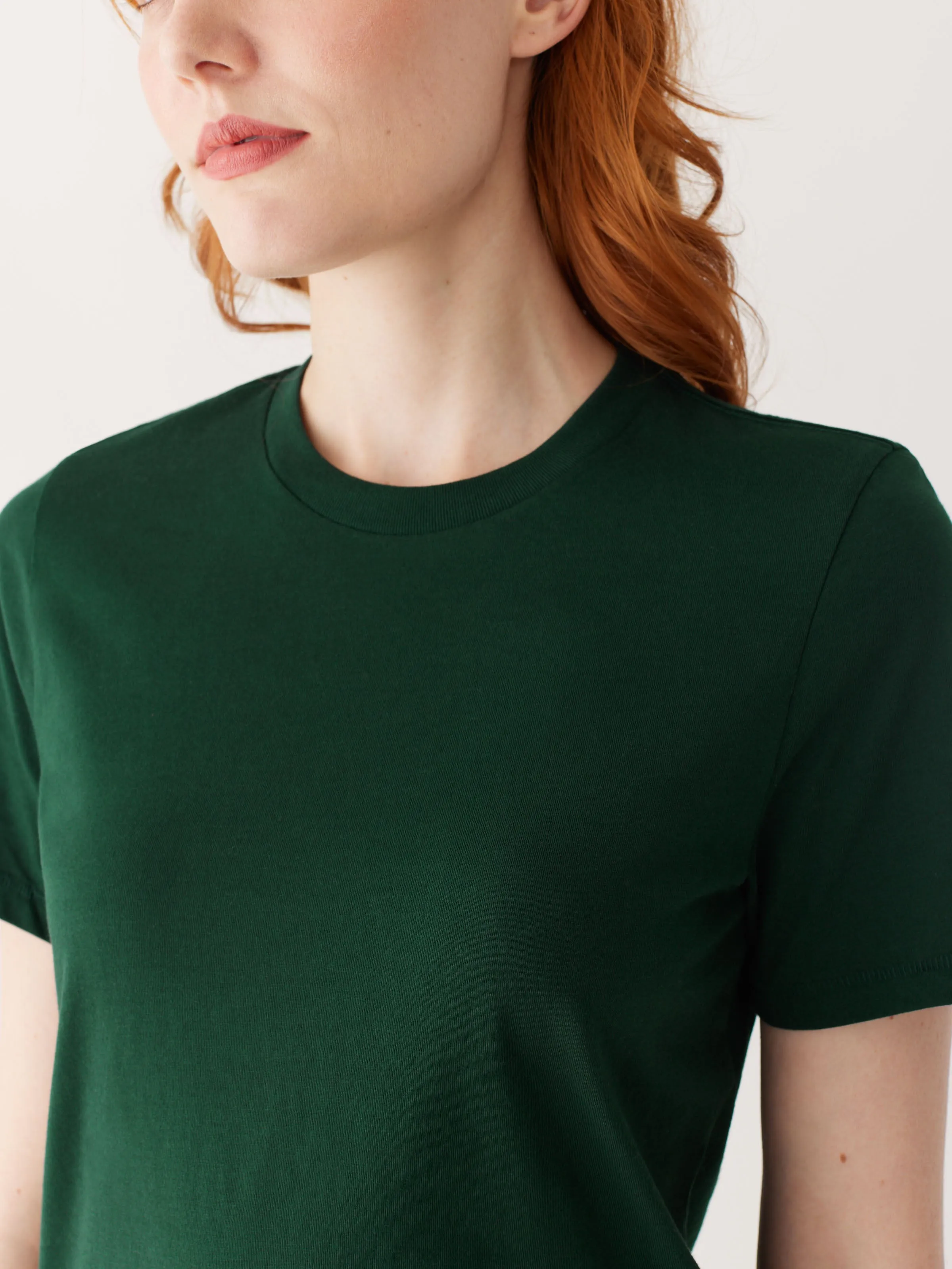 The Essential T-Shirt in Forest Green sold by Frank & Oak product image thumbnail 4