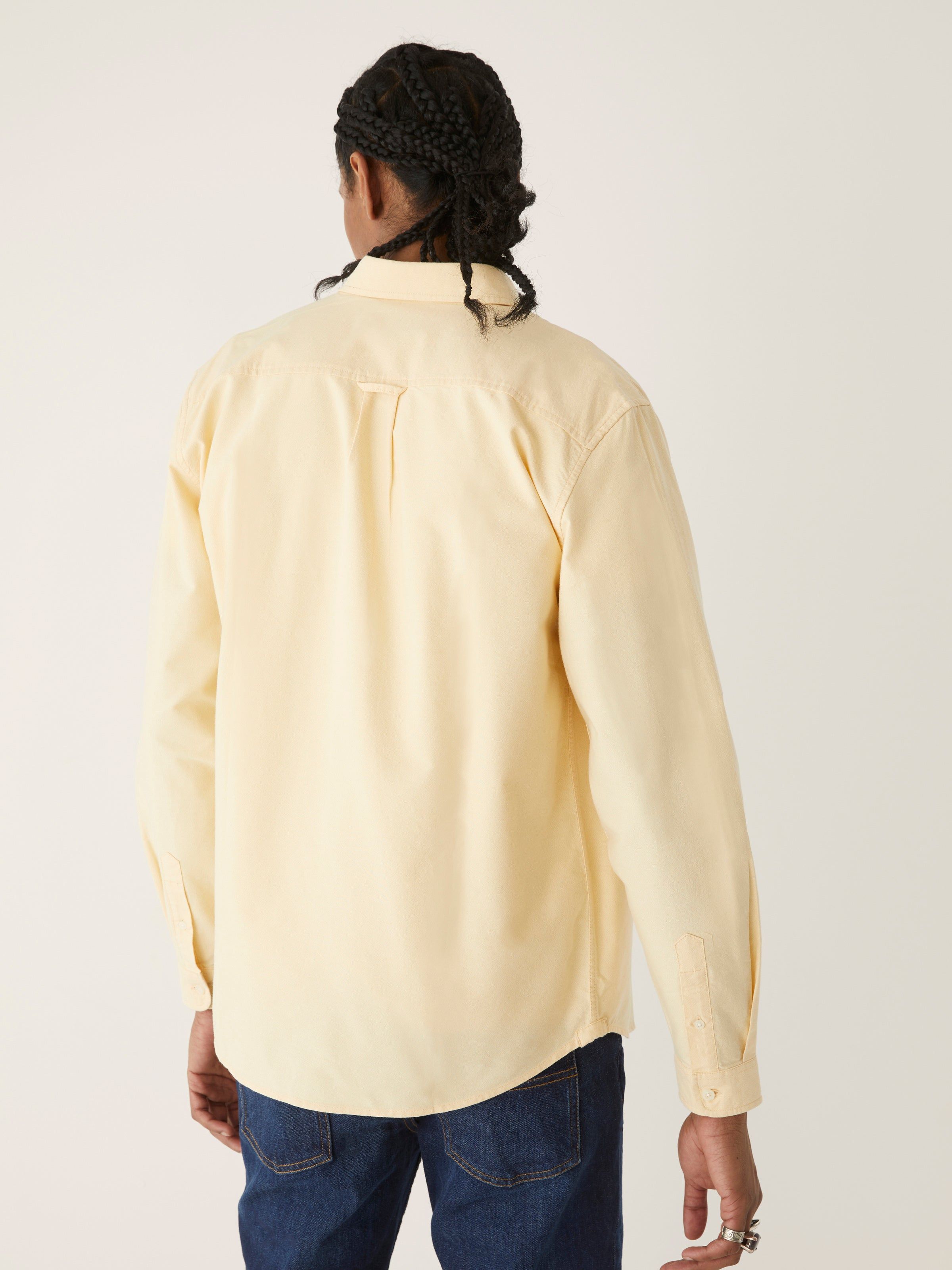 The Marled Jasper Oxford Shirt in Custard sold by Frank & Oak product image thumbnail 4
