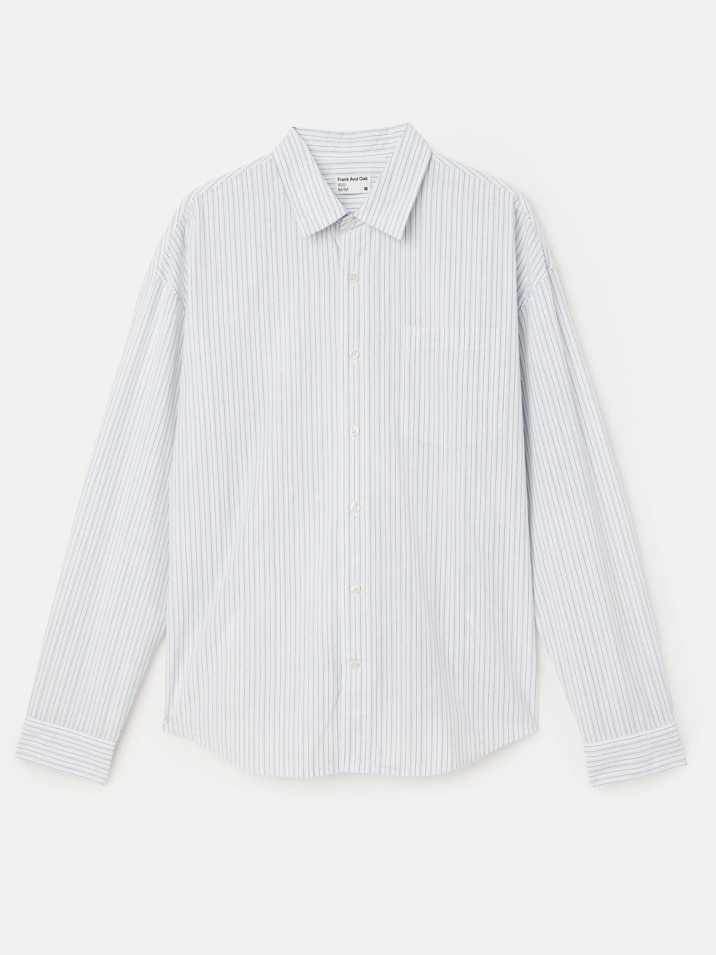 The Loose Poplin Shirt in Pastel Blue sold by Frank & Oak product image thumbnail 4